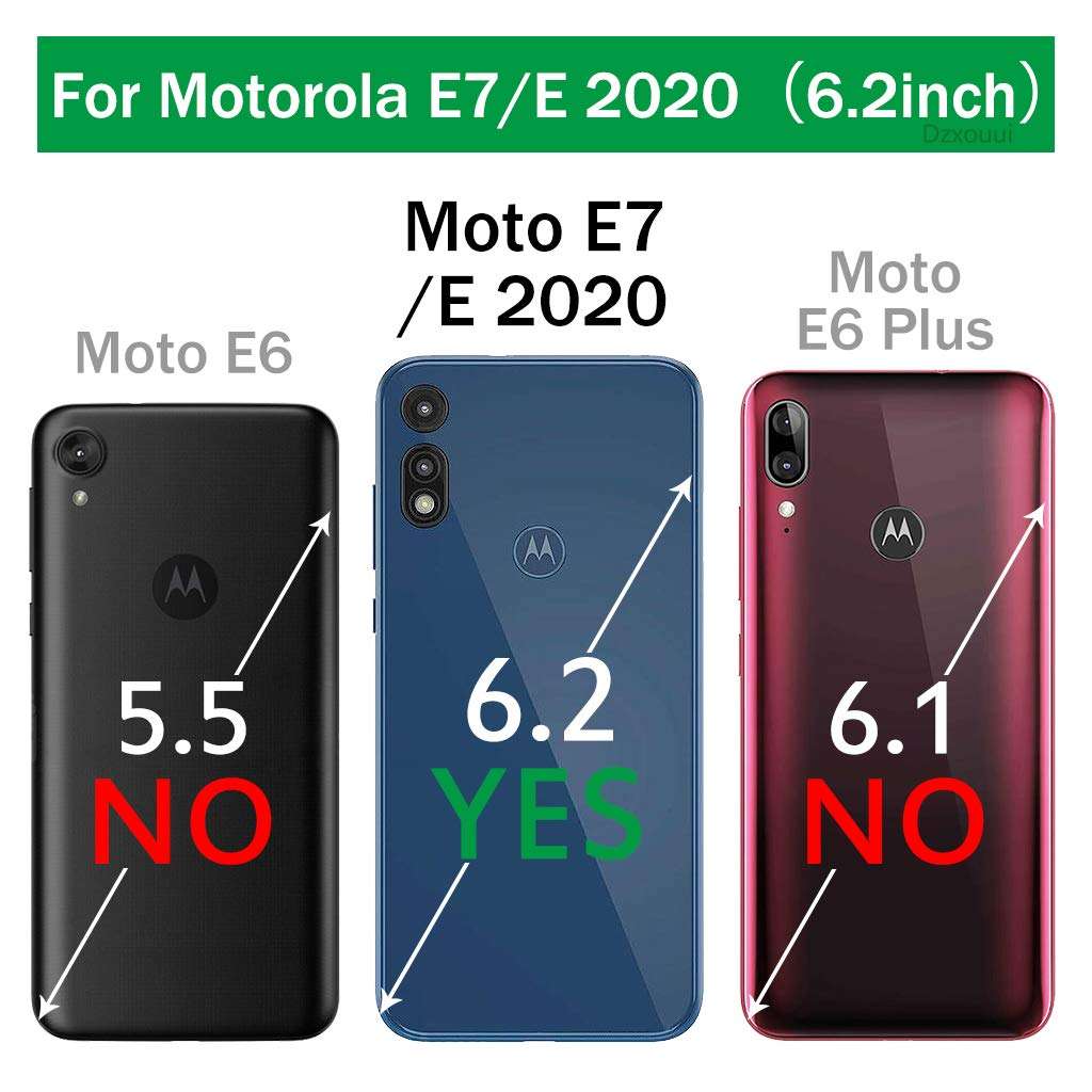 Dzxouui for Moto E 2020 Case and Glass Screen Protector,Motorola E Case,Heavy Duty Shockproof Bumper Hybrid Soft Clear TPU Cover Phone Cases for Motorola Moto E 2020(Red/Light Green) 2