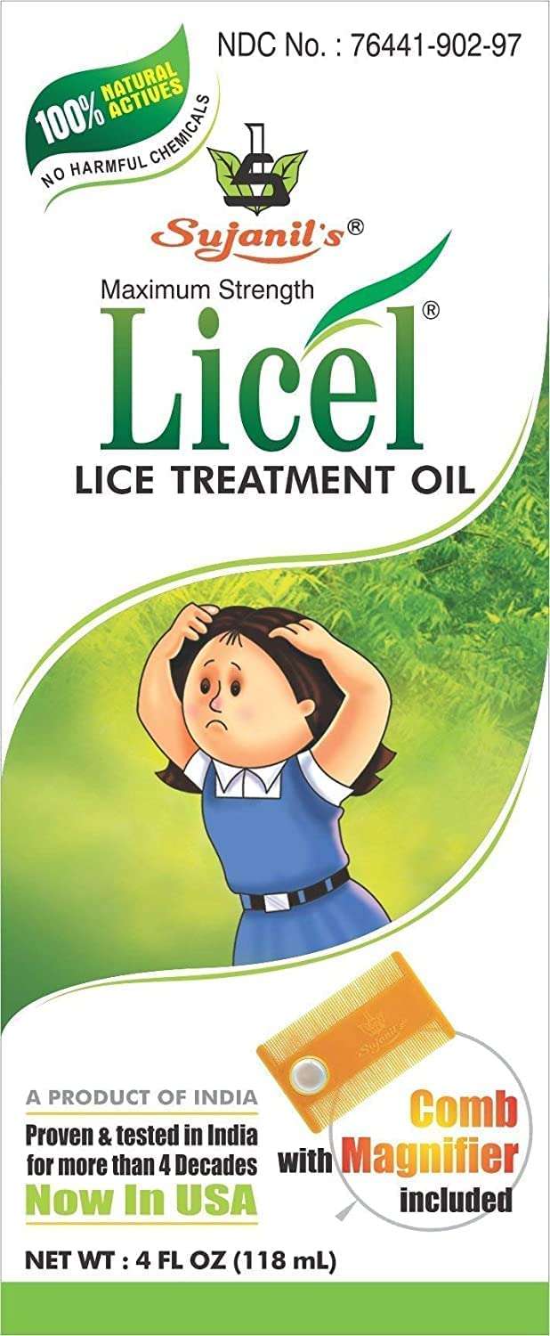 Licel Natural Lice Treatment Kit - Guaranteed to kill Lice & Nits - All Natural with Neem & Tea tree Oil - (118 ml) Lice Kit with Oil & Comb 2