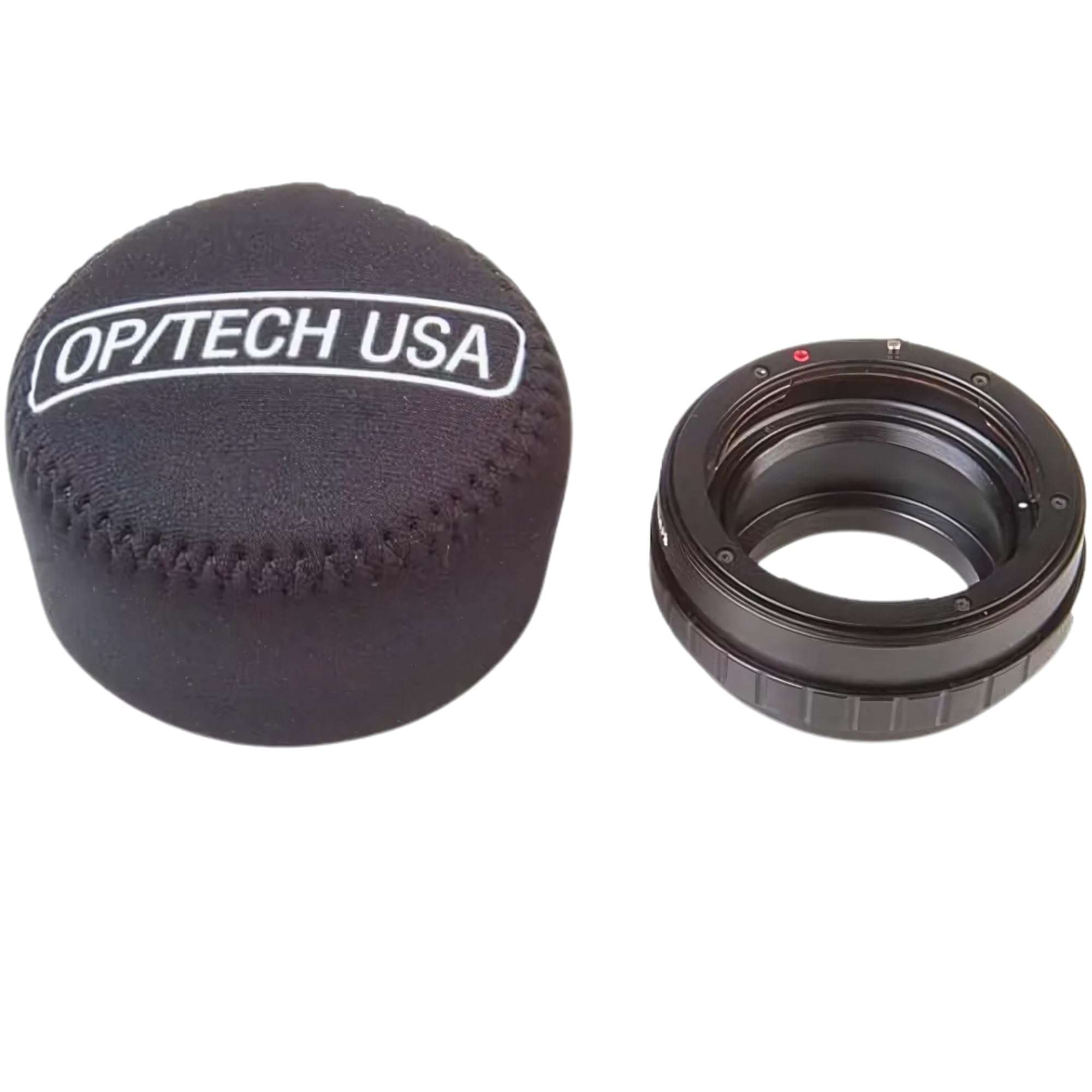 OP/TECH USA 7801052 Fold-Over Neoprene Lens Pouch – Durable Camera Lens Case with No-Lose Lid – 303 (Black) 4