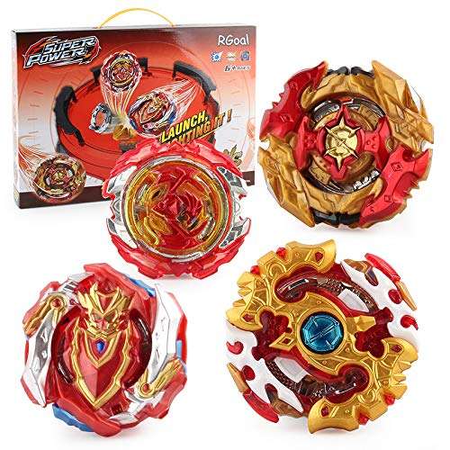 Burst God Bey Battling high Performance Tops Avatar Attack Evolution Set of Fighter 4D Launcher and Grip Stadium Upgraded 4 in 1 Red Edition 1