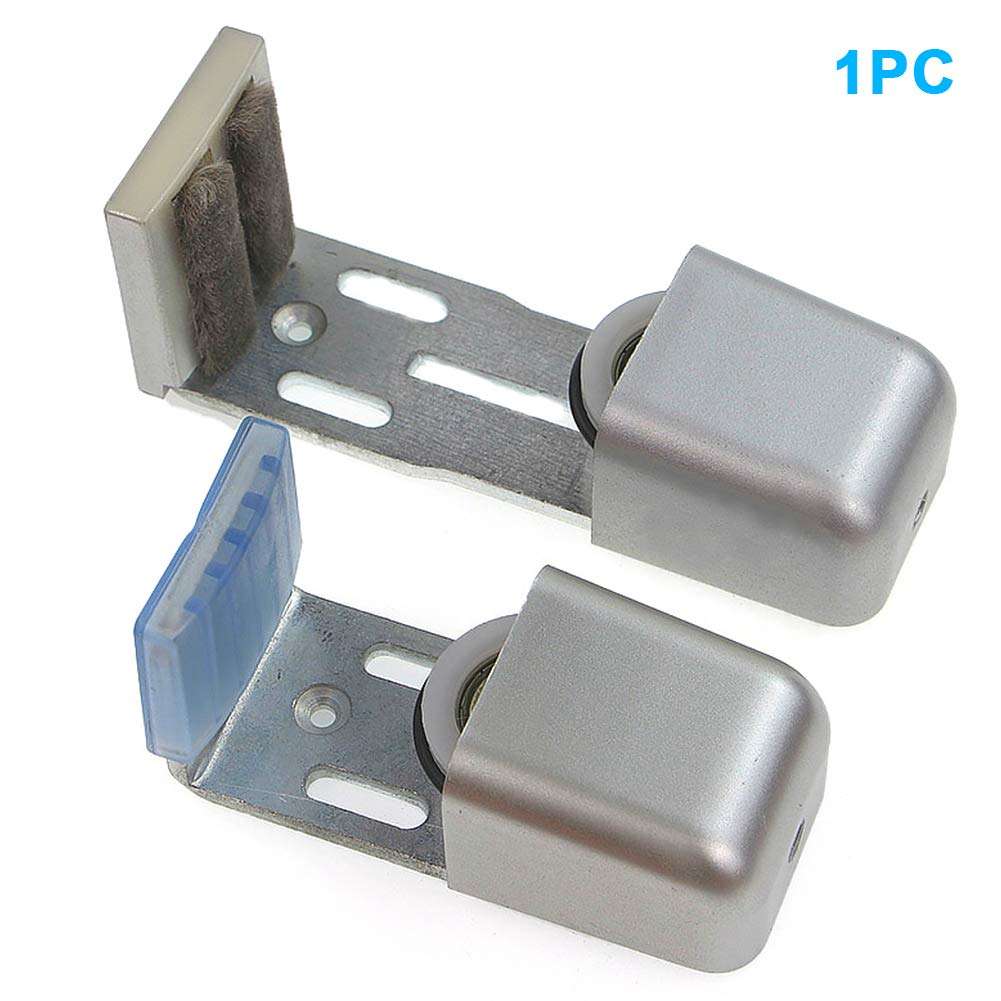 Sliding Door Track,Door Floor Guide,Sliding Barn Door,Door Track,Automatic Door Accessories,Adjustable Floor Guide Wall,Bottom Floor Guide for Sliding Barn Door Hardware,Steel 4