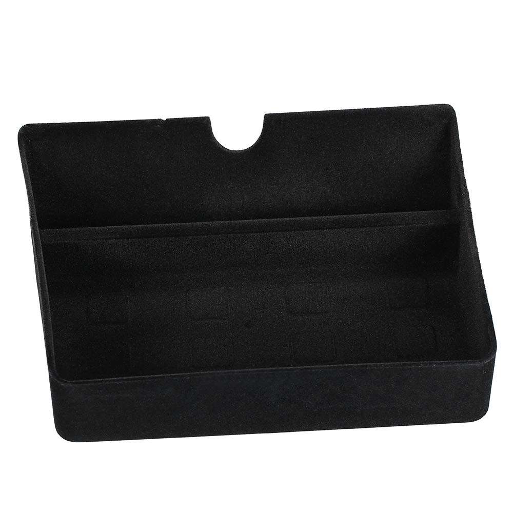 Negaor Storage Bin Carbon Fiber Center Console Drawer Tray Compatible with Tesla Model S/X 2012-2019 DC1 6