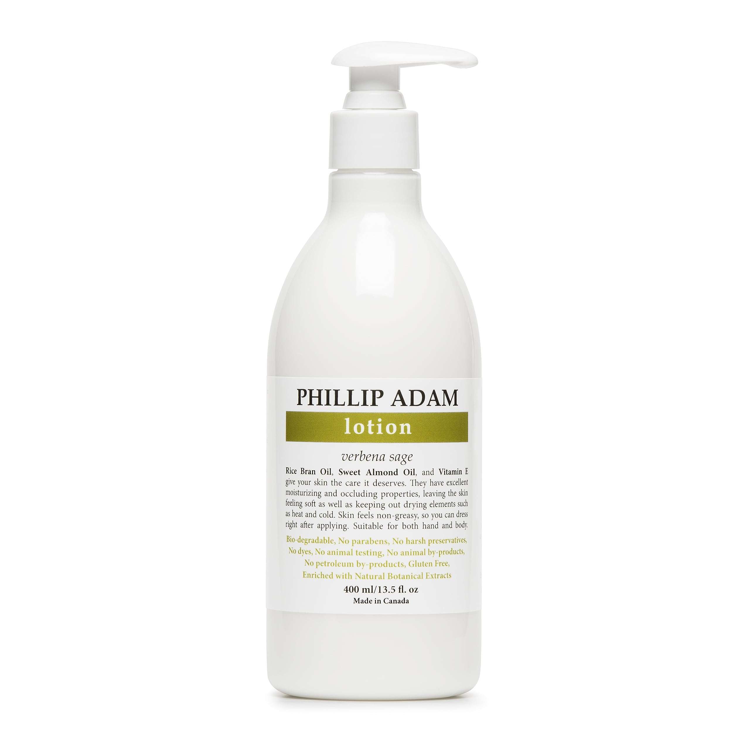 Phillip Adam Verbena Sage Hand and Body Lotion for All Skin Types - Nourishing and Moisturizing - All Natural Based Ingredients - 13.5 Fl Oz 1