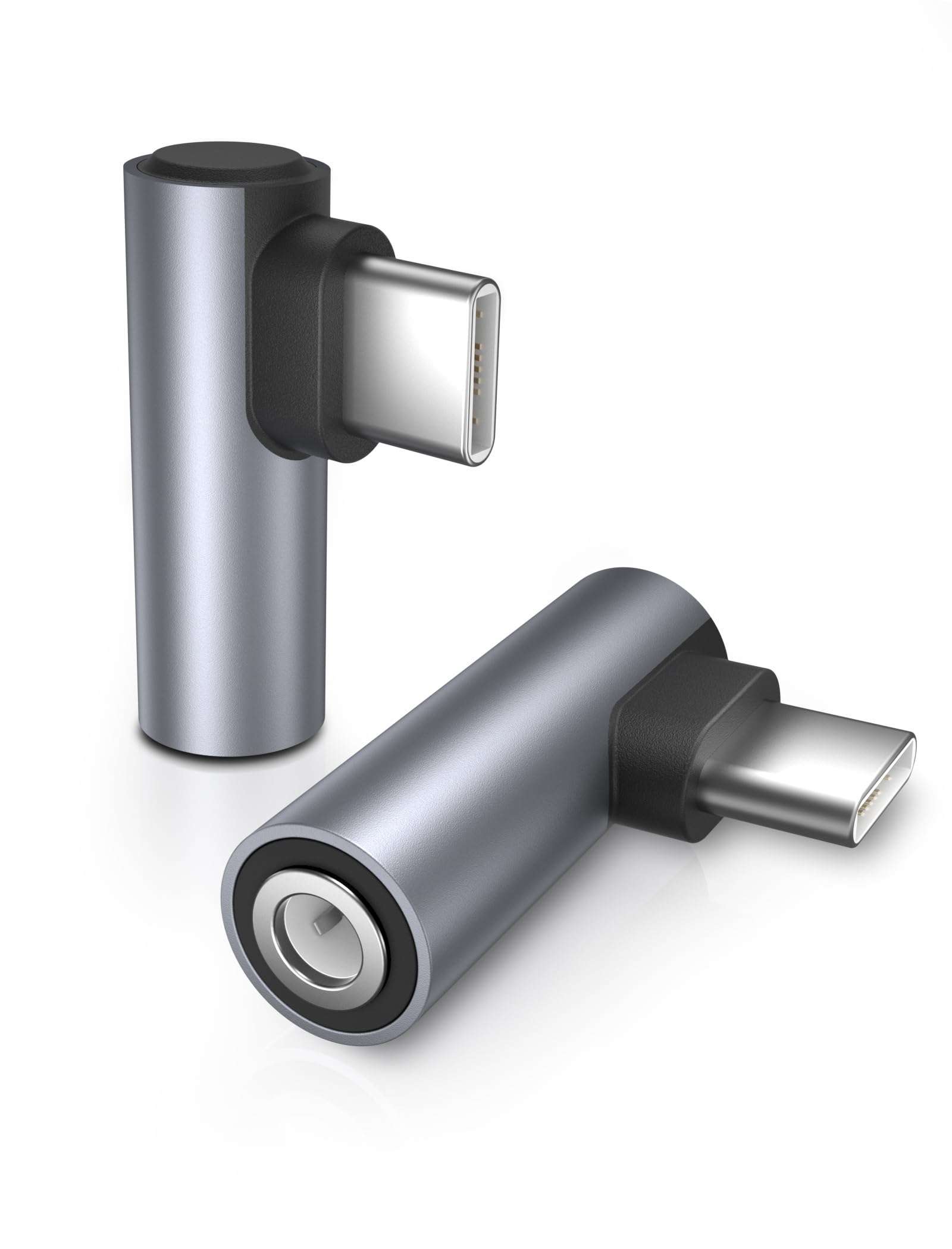 JSAUX USB Type C to 3.5mm Female Headphone Jack Adapter, USB C to Aux Audio Dongle Cable Compatible with Pixel 4 3 2 XL, Galaxy S22 S21 S20 S20-5G Ultra S20+ Note 20 10 S10 S9 Plus iPad Pro-Grey 1