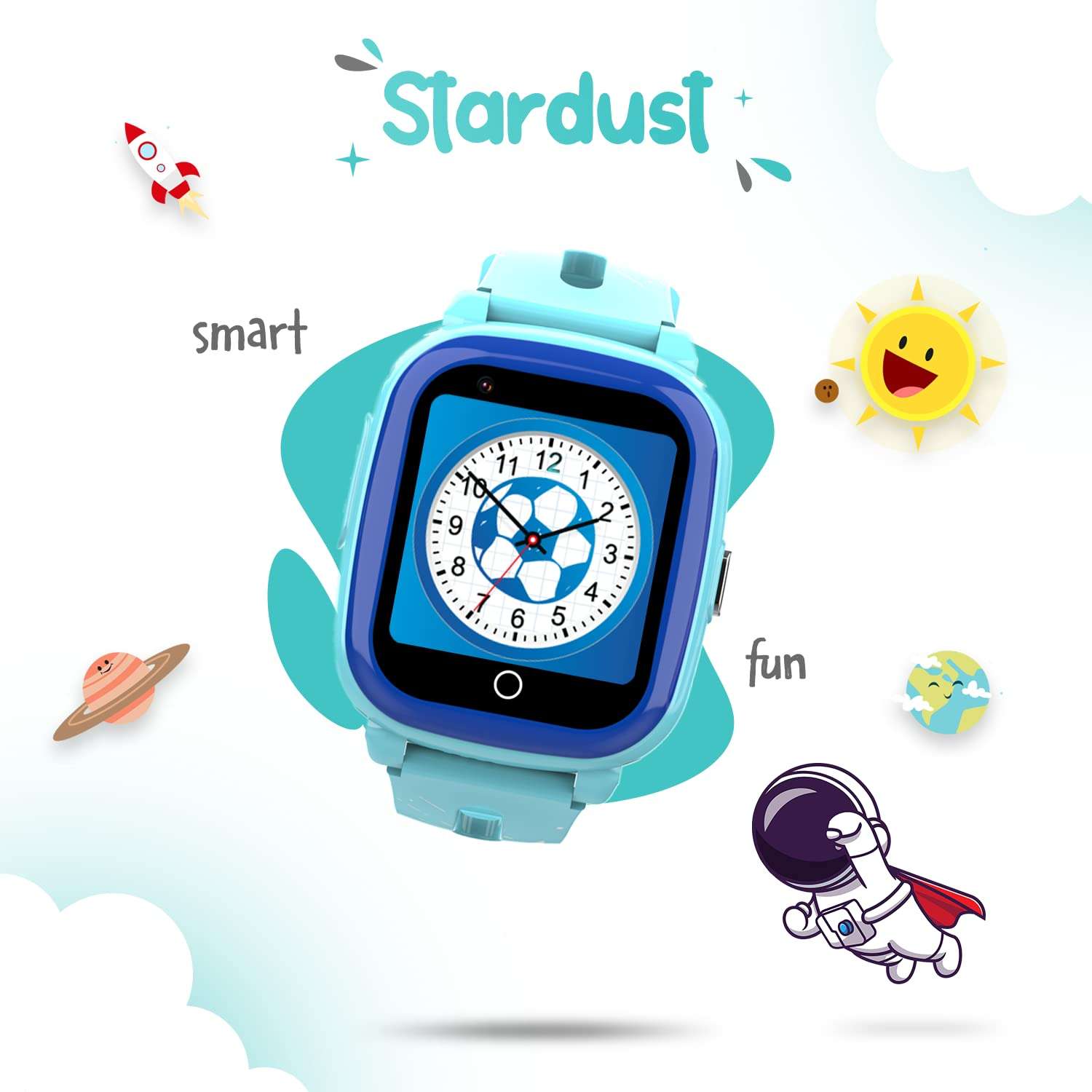 Turet Stardust Smart Watch for Kids- Smartwatch for Boys and Girls with Camera, Games, Recorder, Phone Book, SMS, 2-Way Calling Kids Watches - No GPS - No App 3