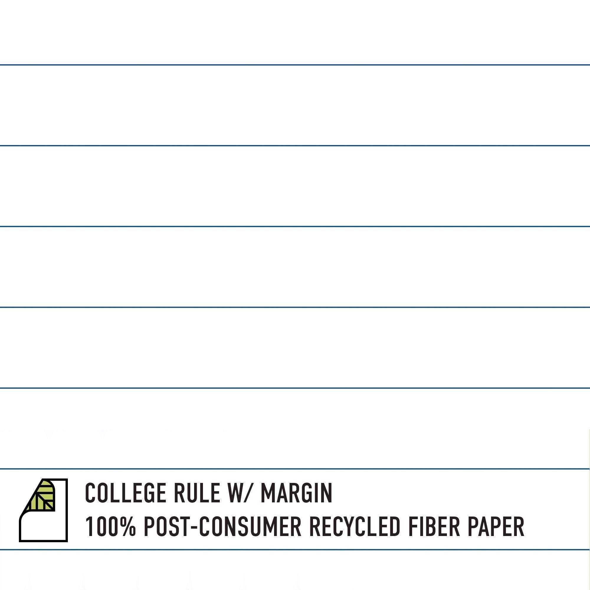 New Leaf Paper Composition Books, 12 Pack, Sustainability Designed, 9.75”x 7.5", 80 Sheets, 100% Recycled College Ruled Pages, 100% Post-Consumer Recycled Fiber, Made in USA, Black Cover 3