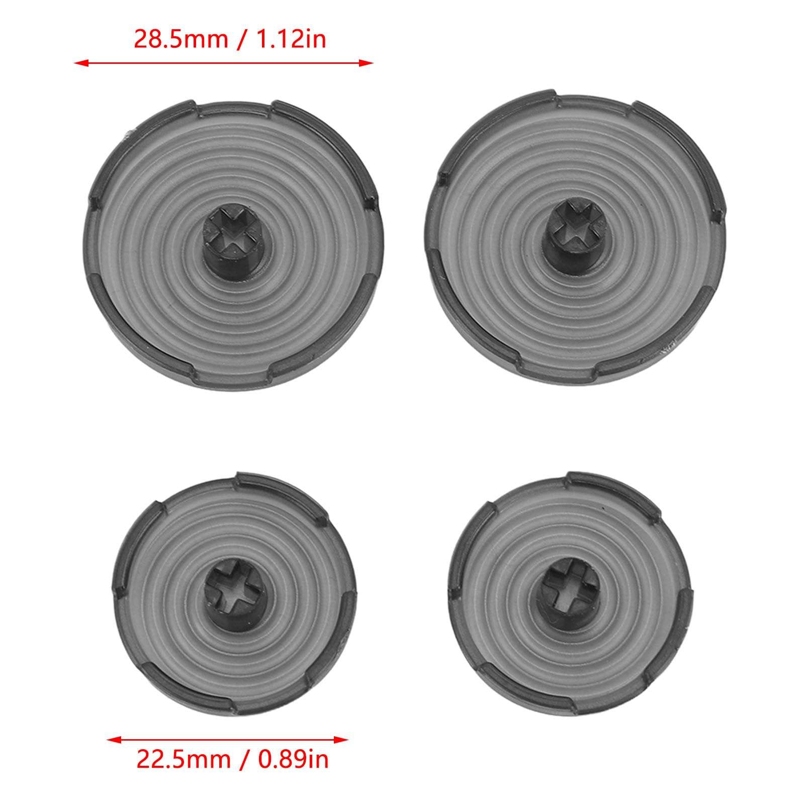 14 Pcs Fighting Game Keyboard Keycap, 22.5mm 28.5mm Fight Stick Key Cover for Replacement, for sallybox, for fightingbox, for slimbox, for flatbox (Black) 6