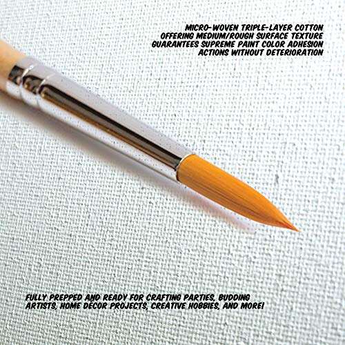 Canvas Boards Canvases for Painting, 8x10 Inch 2 Pack Canvas Panels, 8oz Triple Primed 100% Cotton Acid Free Painting Canvas Artist Quality Blank Canvas for Acrylic Oil Watercolor Tempera Paints 4