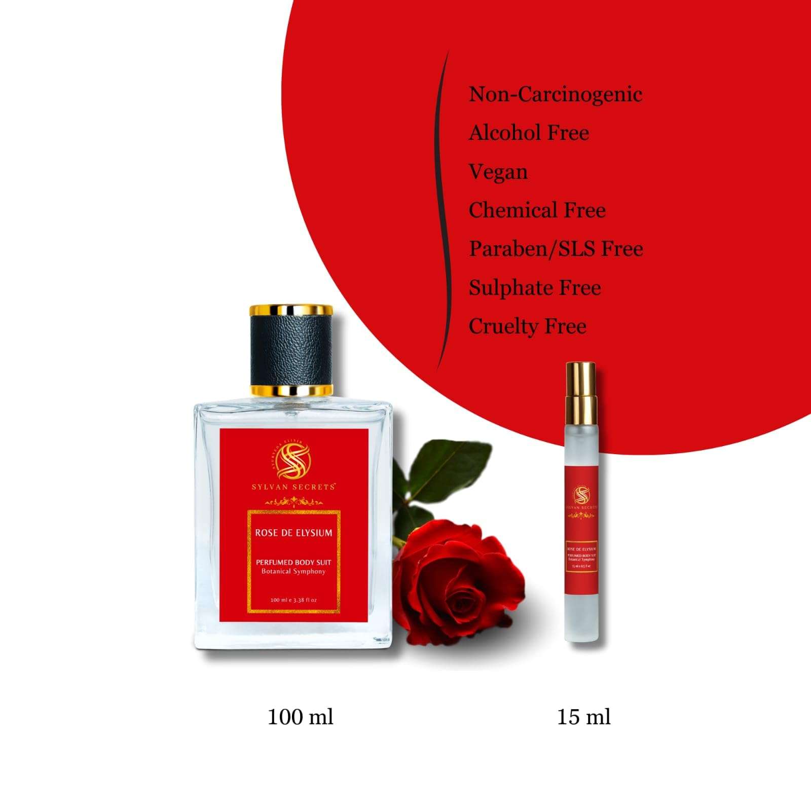 Sylvan Secrets Intense Perfume Rose De Elysium | Botanical Symphony | Pure & Natural | Non-Alcohol | Pleasant Floral Fragrance Boost Confidence for Men & Women (15 ml) 6