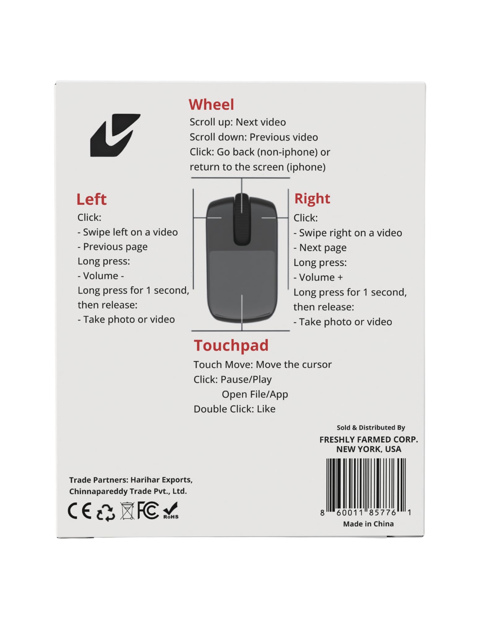 SPYN Multifunctional Wireless Ring Mouse PRO,Finger Ring Mouse with TouchTrackpad, Bluetooth/Wireless Scroller for iPhone/Android/PC/Laptops/Tablets/SmartTVs, RemoteControl for Camera/Video Recording 4