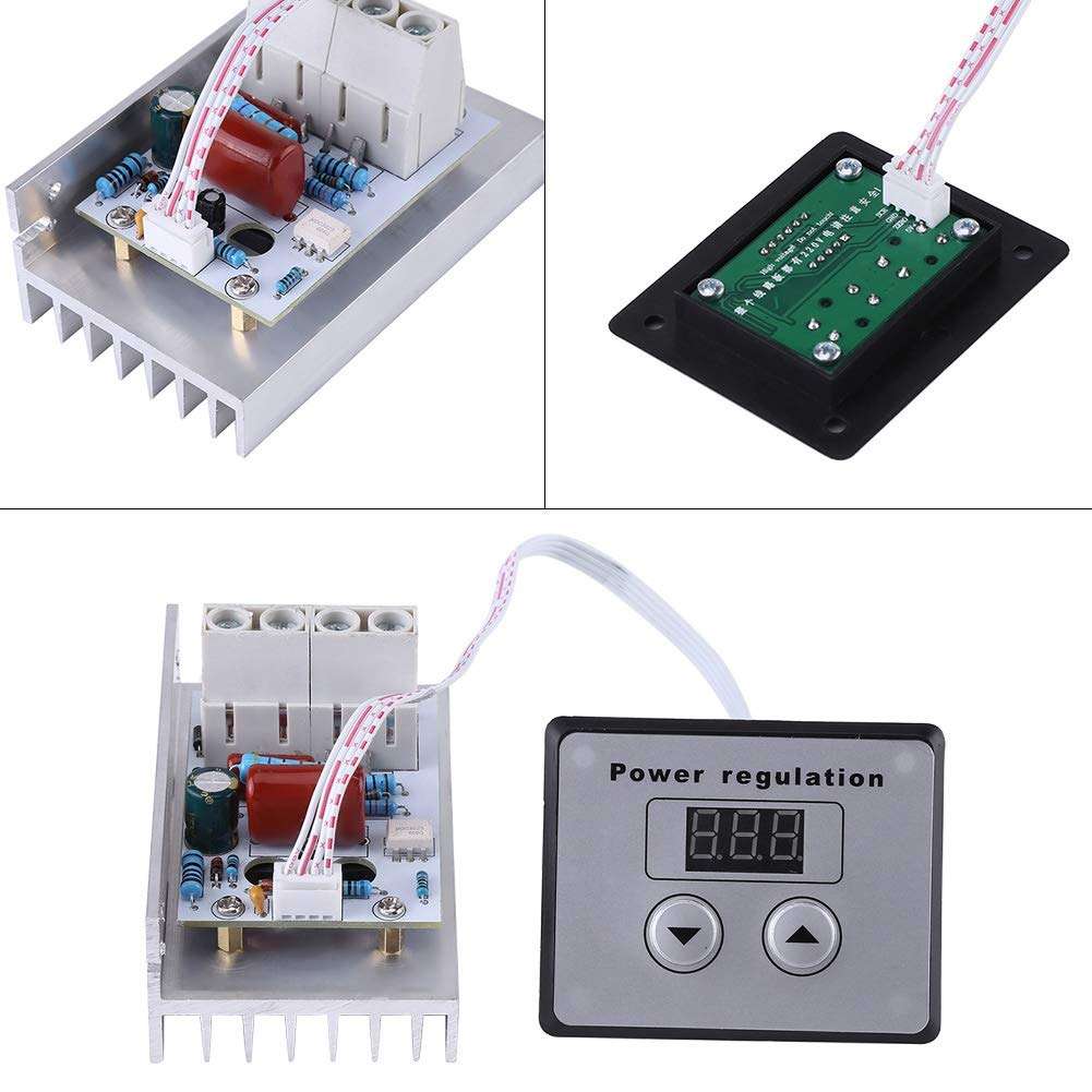Switch Heat Silicon led 120v,10000W SCR Digital Voltage Regulator Speed Control Dimmer Thermostat AC 220V 80A 3