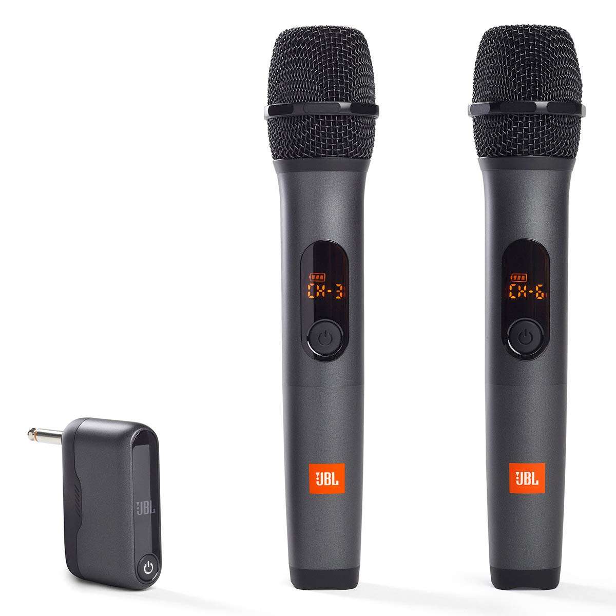 JBL Wireless Two Microphone System with Dual-Channel Receiver, Black 1