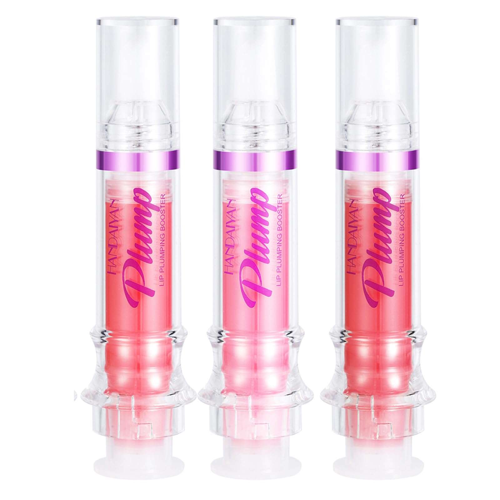 INHLUGLK Tudkun Lip Plumper, Tudkun Lip Plumping Gloss, Pretty & Plump Lip Plumping Gloss Bundle, Lip Plumping Booster Gloss, Natural Lip Plumping Oil (04+05+06) 1