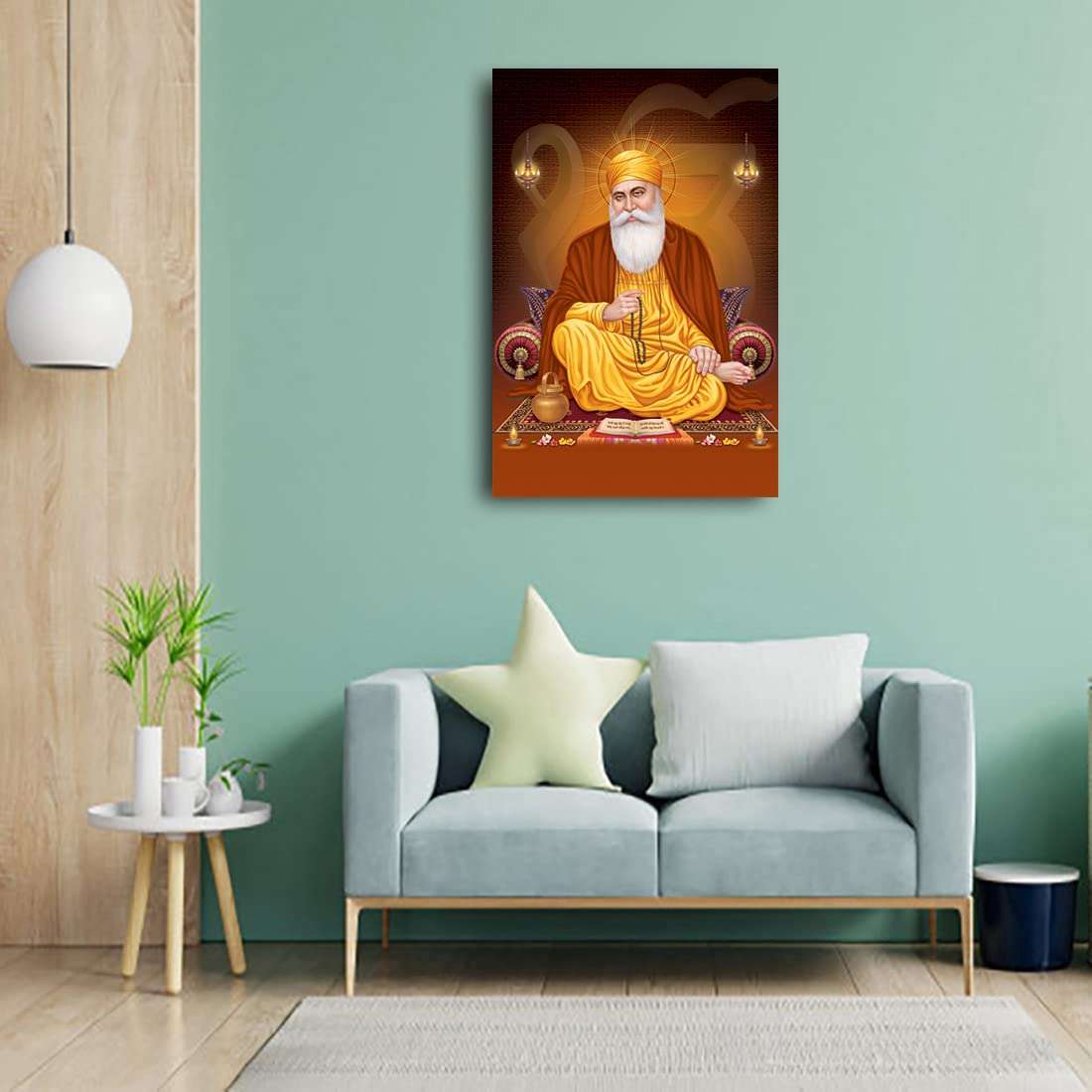 Dharvika Innovations Golden Temple Poster Large Size |Golden Temple, Amritsar Poster Big Size Sparkle Coated Self Adhesive (Without Frame) (24 x 36 inch) 4