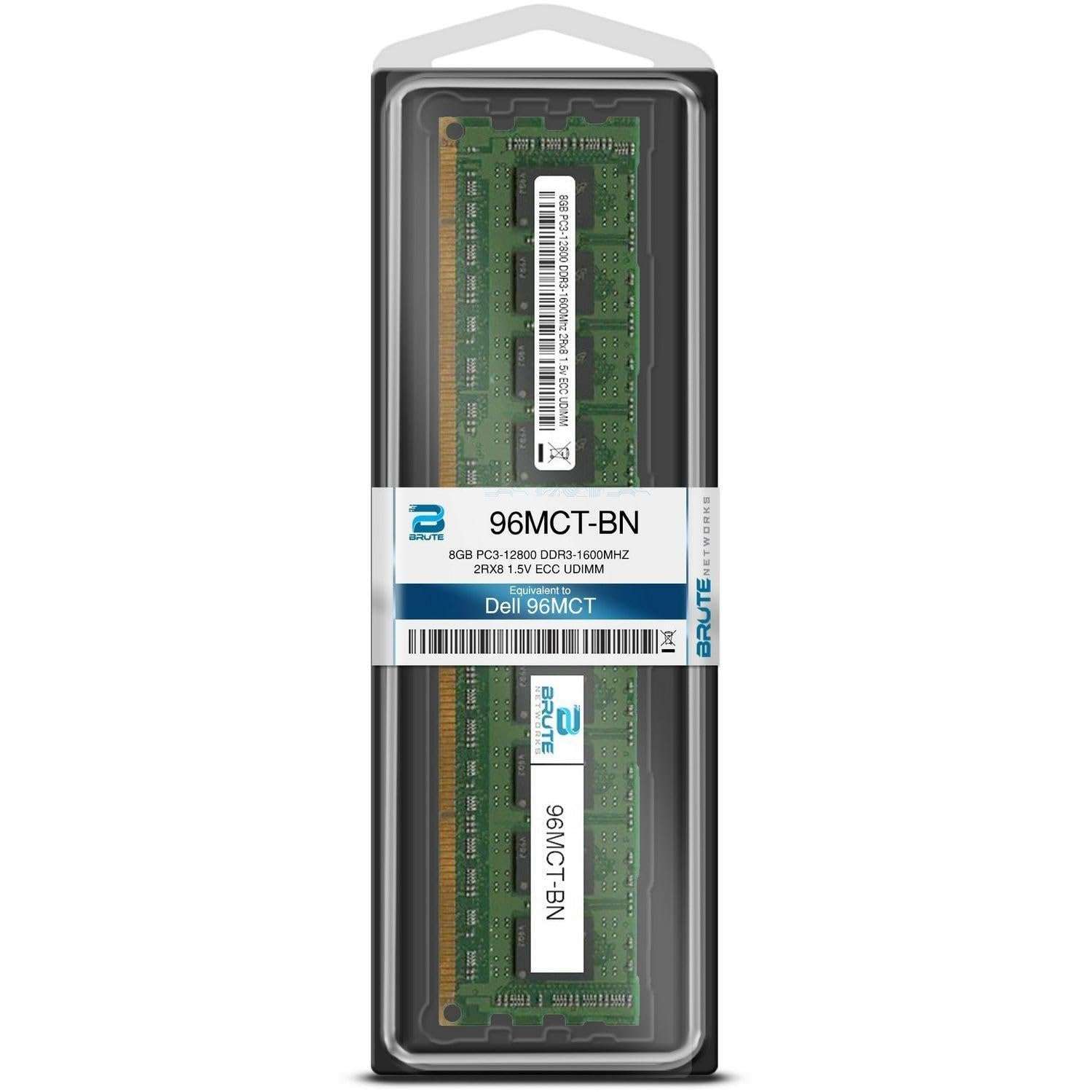 96MCT - Compatible 8GB PC3-12800 DDR3-1600Mhz 2Rx8 1.5v ECC UDIMM 743183496573 4