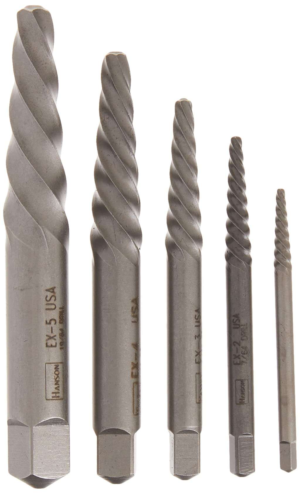 IRWIN Screw Extractor for Spiral Screws, 5-Piece (53535) 1