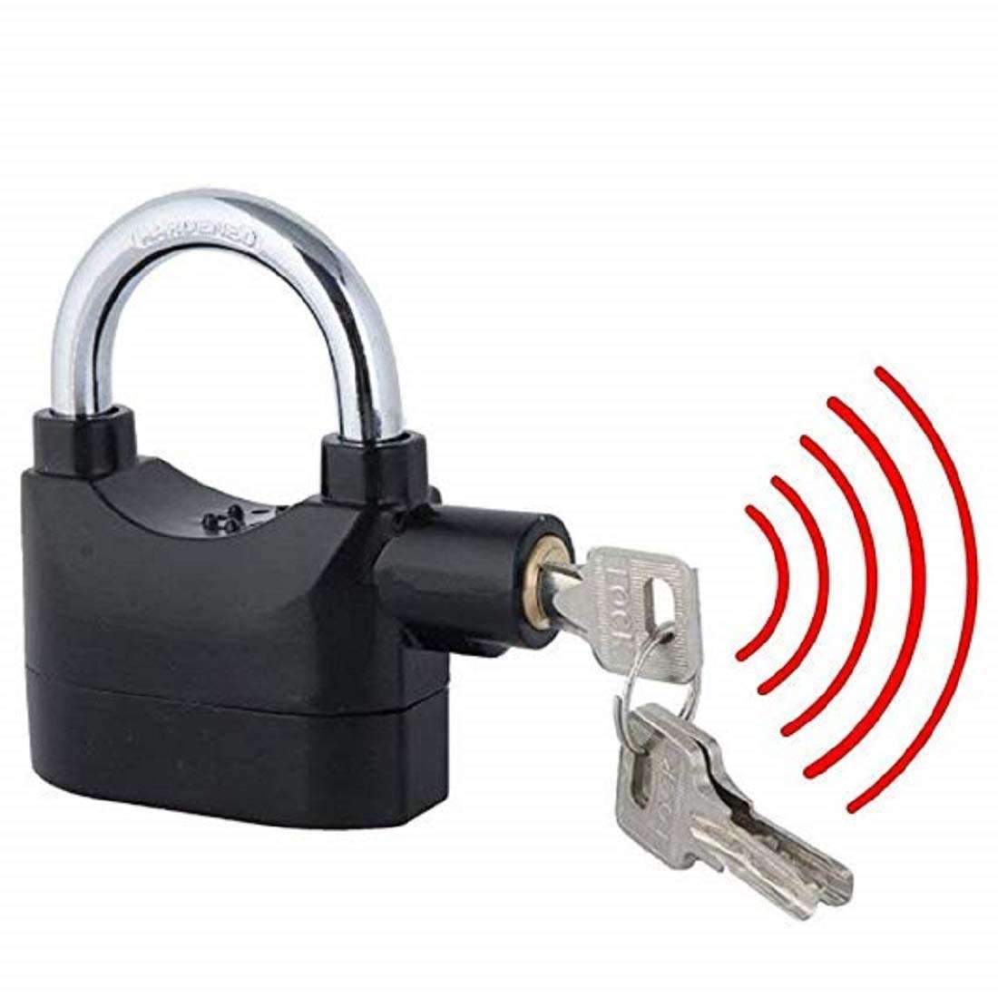 Gadget Hero's Anti Theft Motion Sensor Alarm Lock. Security Smart Padlock Siren for Home Office Bike Bicycle Shop 1