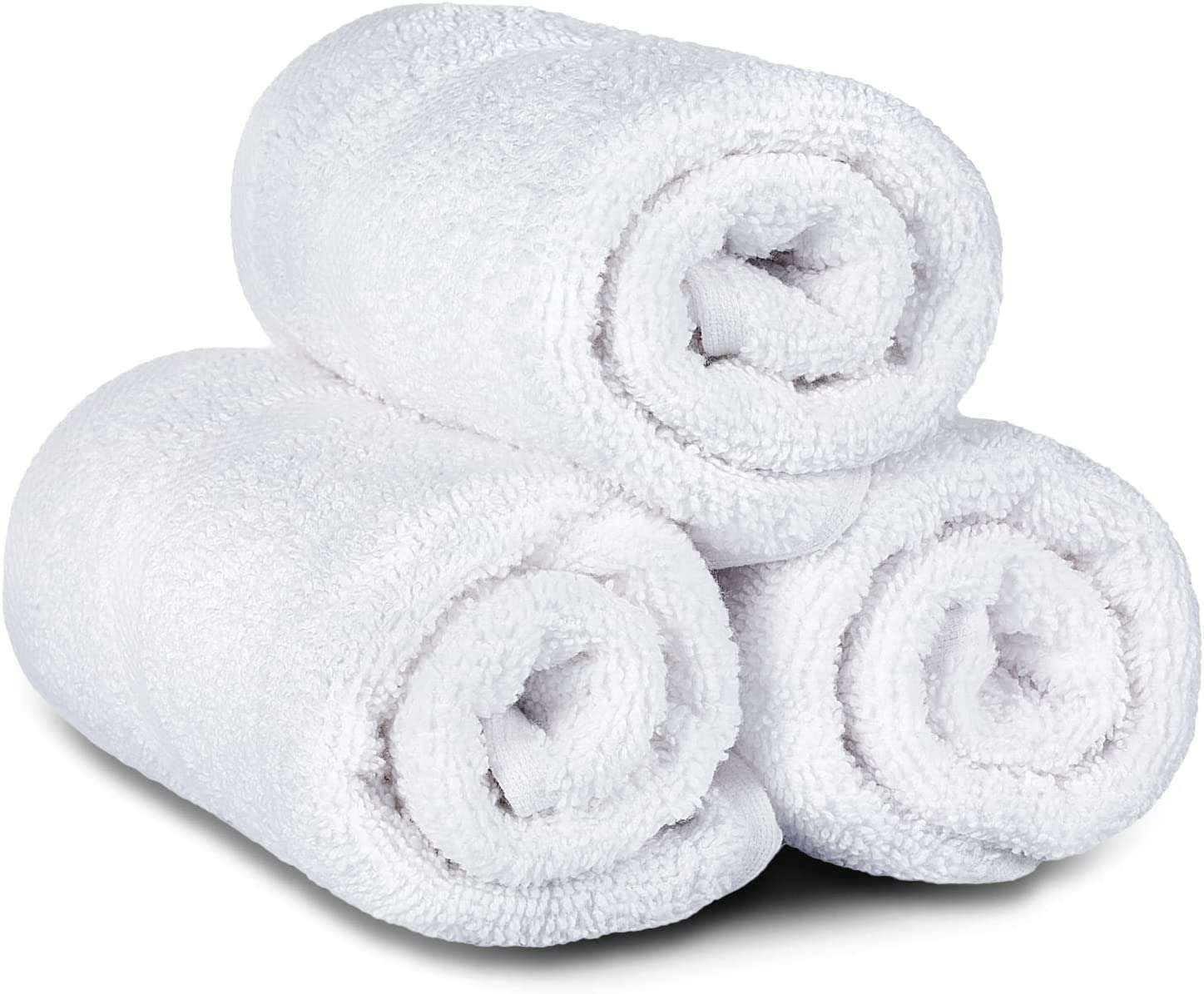 ANTONIA Towels White Salon Towels, Pack of 12 (Not Bleach Proof, 15 x 24 Inches) Highly Absorbent Towels for Hand, Gym, Beauty, Spa, and Home Hair Care 3