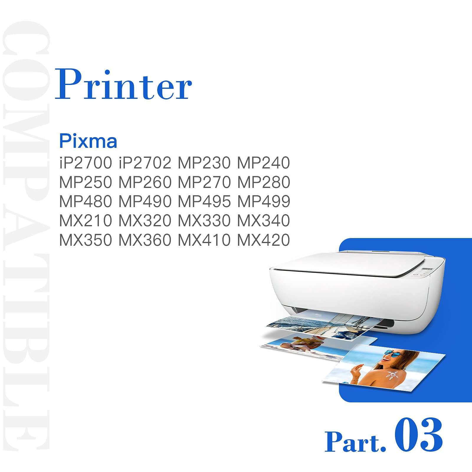 ZepmTek Remanufactured Ink Cartridge Replacement for Canon 210XL 210 PG-210XL PG-210 Black for Pixma MP280 MX410 MP250 MX340 MP495 MX320 MP499 MX350 MP490 MX330 iP2702 iP2700 MP480 MX420 Printer 3