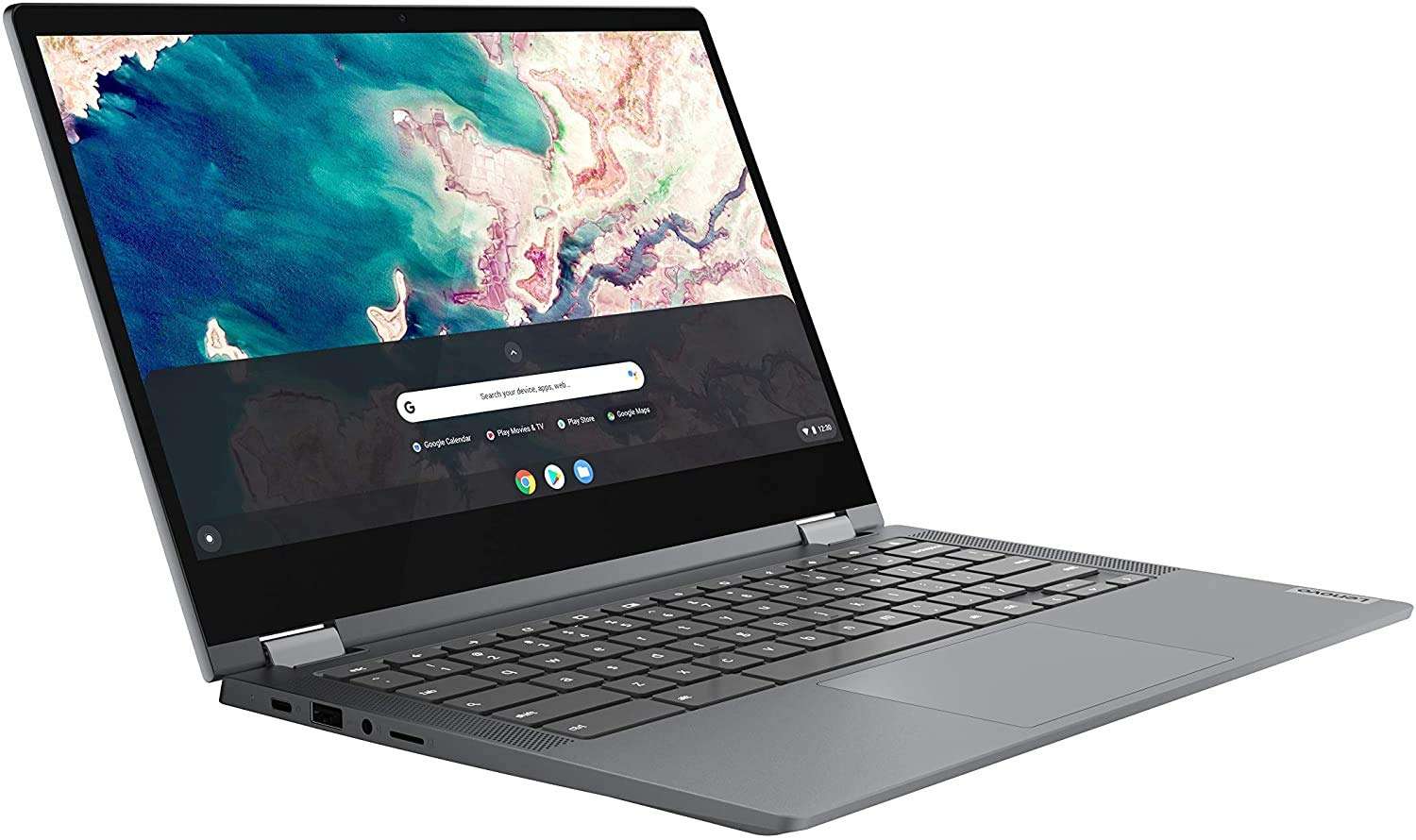 Lenovo Chromebook Flex 5 2-in-1 Laptop I 13.3” FHD IPS Touchscreen I Dual-Core i3-10110U(>i5-7200U) I 4GB DDR4 64GB eMMC 128GB SD Card I Backlit KB Webcam + 16GB Micro SD Card 3