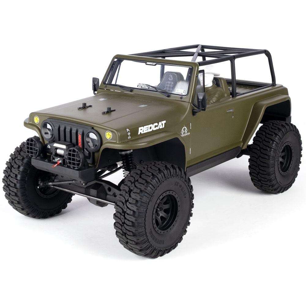 Redcat Racing TC8 Marksman RC Crawler – 1/8 Scale Brushed Electric Trail Crawler Off Road Rock Crawler RC Truck – 2.4Ghz Radio Controlled Waterproof Off Road Car – Great for All Terrain – Green