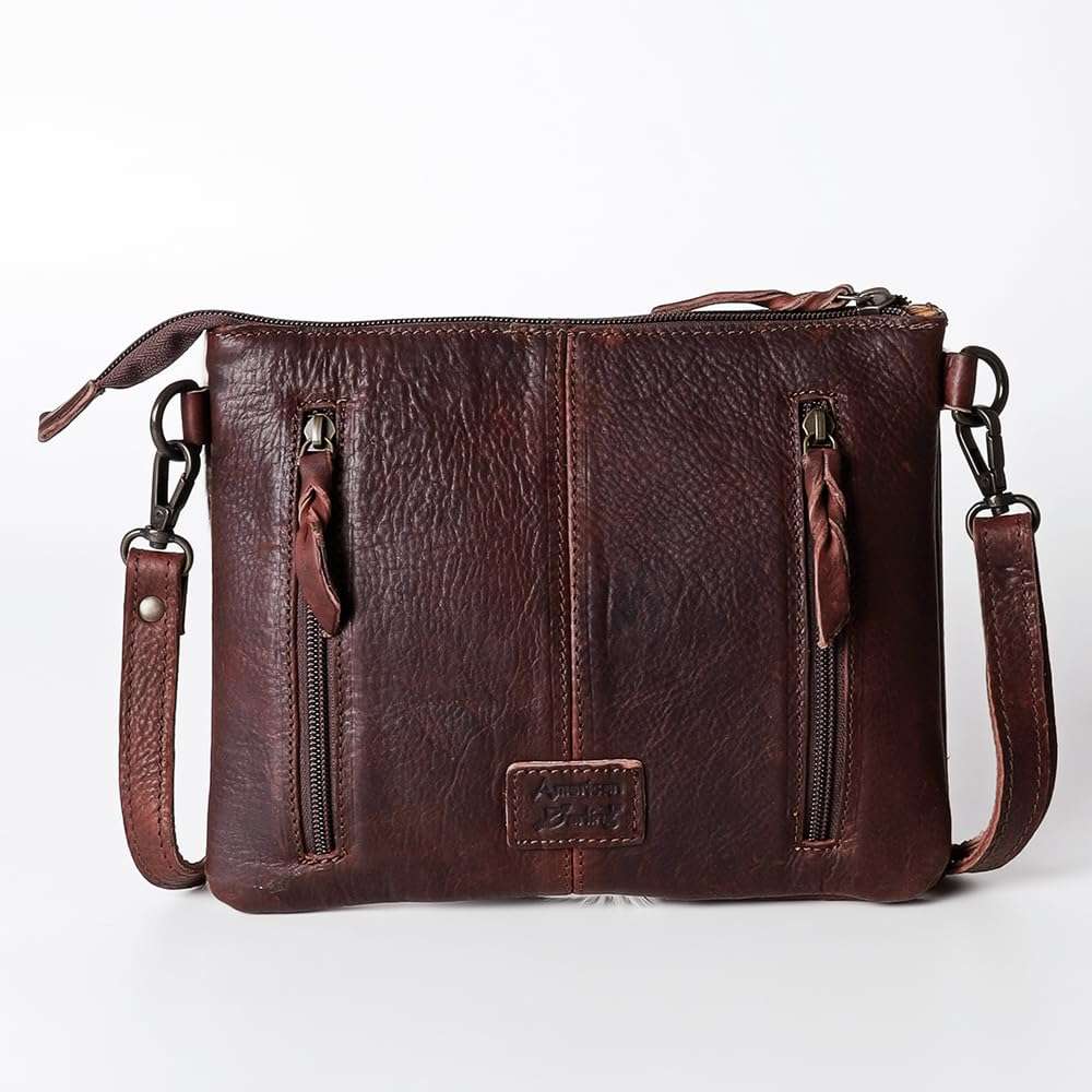 American Darling Beautifully Hand Tooled Hair-On Genuine Leather women bag western handbag purse 6