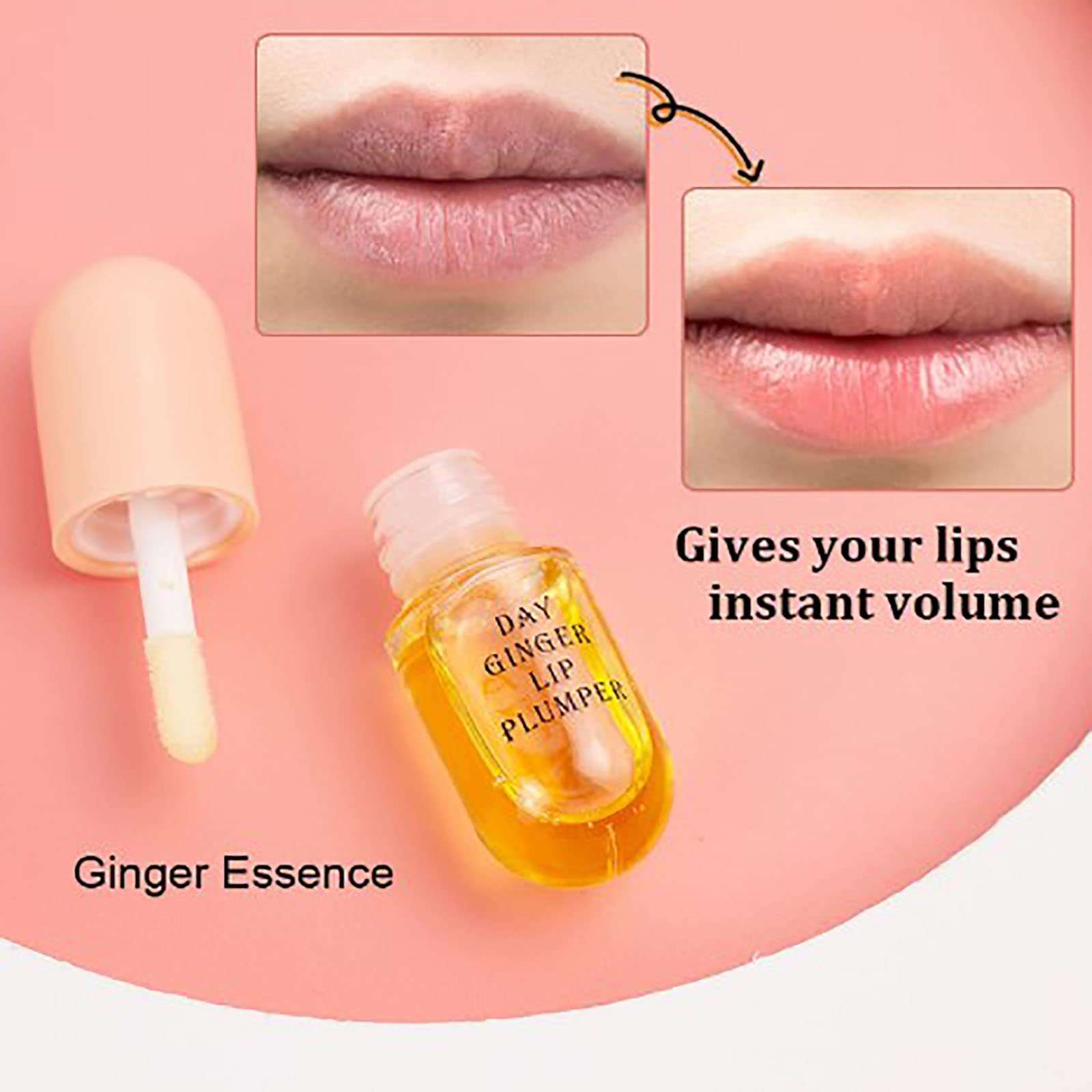 HESTAY Lip Plumper Kit, Lip Plumping Serum Instant Fuller Lips, Plumping Lip Oil Hydrating Lip Gloss, Extreme Lip Plumper, Make Lips Fuller and Moisturizing (3Pcs) 5