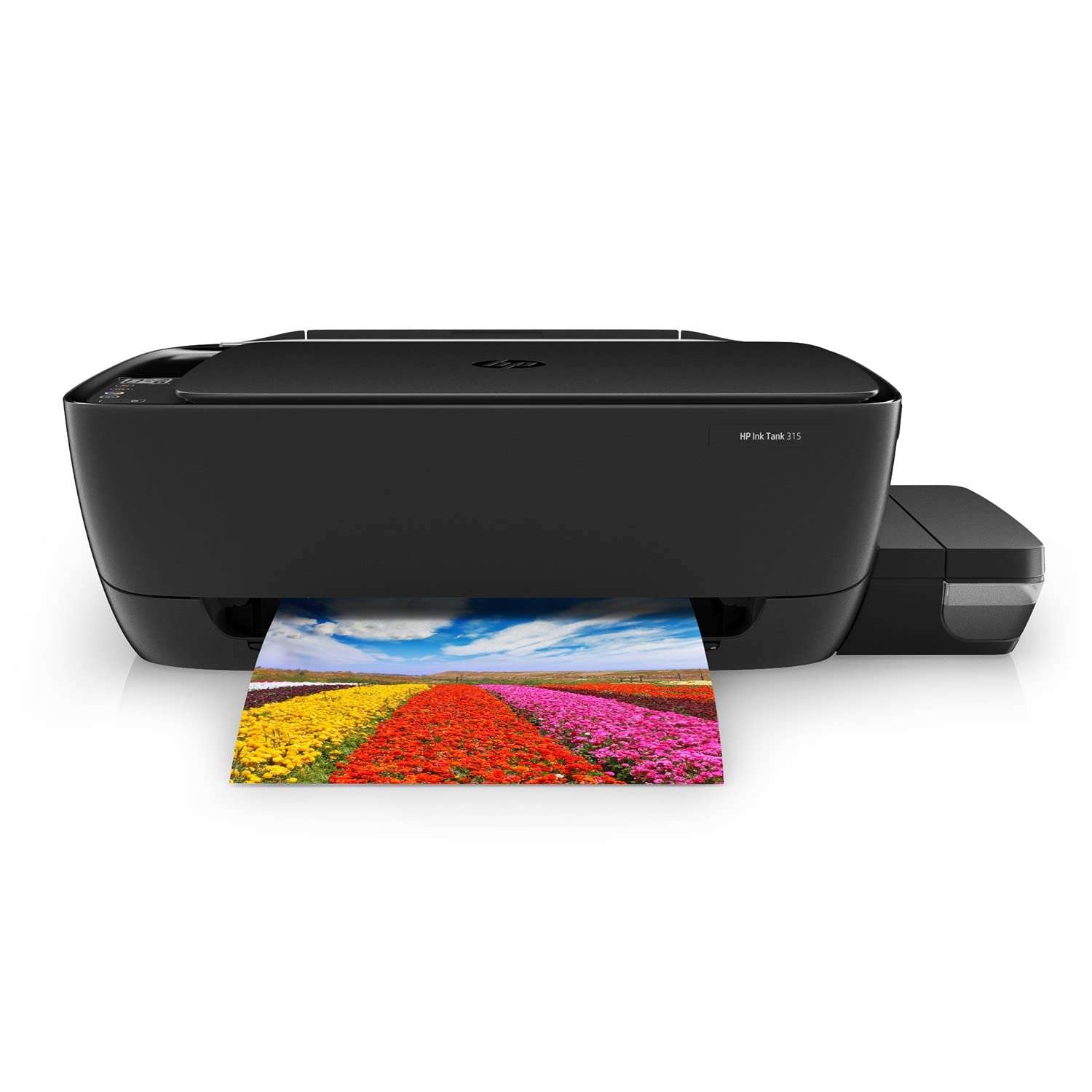 HP Ink Tank 315 Printer, All-in-One, Print, Copy, Scan, Hi-Speed USB 2.0, Up to 8/5 ppm (Black/Color), 60-Sheet Input Tray, 25-Sheet Output Tray, 1000-page Duty Cycle, Color, Z4B04A 1