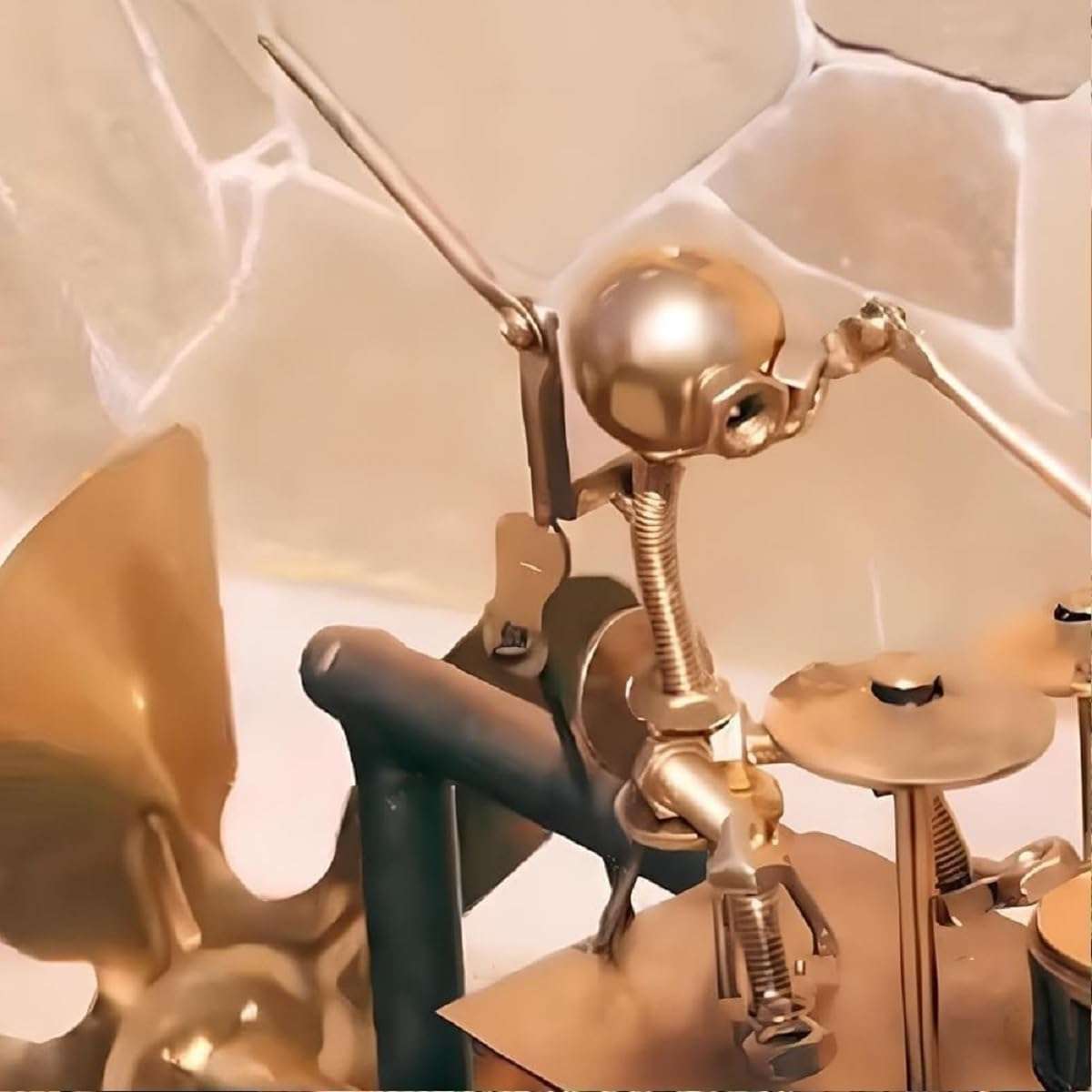 Drummer Windmill, 2025 New Handmade Metal Drummer Windmill, Spinners Percussionist Music Sculpture Outdoor Decor, Fun Powered Kinetic Sculpture, Wind Spinners for Yard Lawn Garden Patio Decor (2PCS) 3