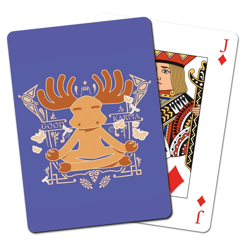 Tree-Free Greetings Deck of Playing Cards, 2.5 x 0.8 x 3.5 Inches, Karma Moose (CD49536)