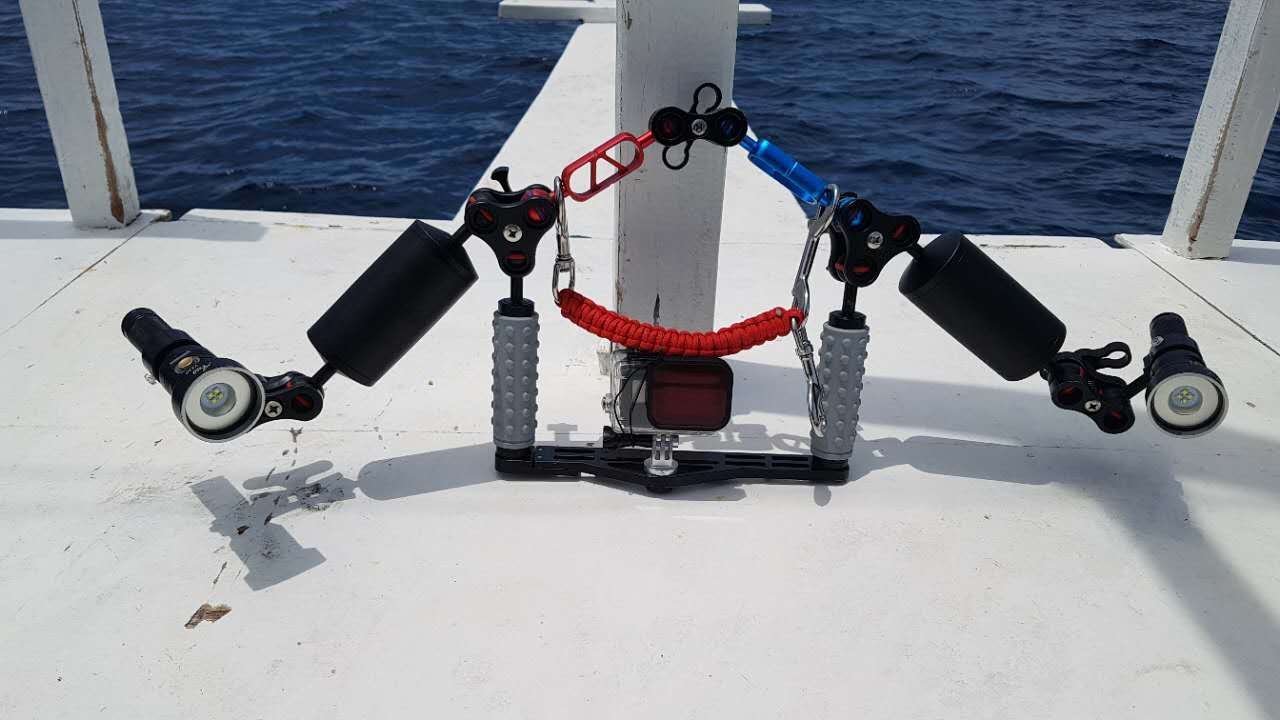 Ano 1 Inch Underwater Ball Clamp Easy Releasing Mounting and Moving Around Clamp for Scuba Diving Video Camera Tray Light Arm System 5