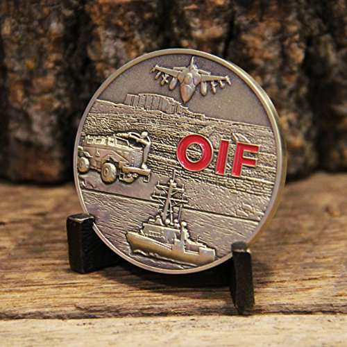 OIF Operation Iraqi Freedom Challenge Coin - Military Coin Designed by Military Veterans - Great 3D Detail Die Struck Brass Coin 4
