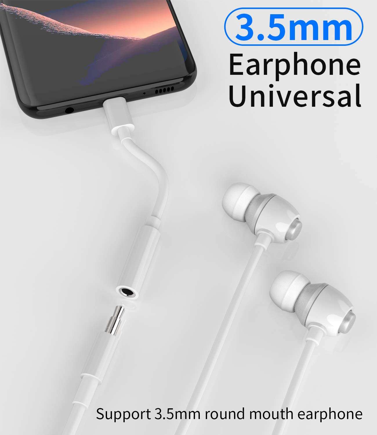 2Pack,USB C to 3.5mm Headphone Adapter Type C Jack AUX Dongle Audio Earphone Compatible with Pixel Galaxy S23 S22 S21 Ultra Note,for Apple IPhone15 Pro Max Plus ipad 10、Air4/5、Mini6、Pro 12.9 2