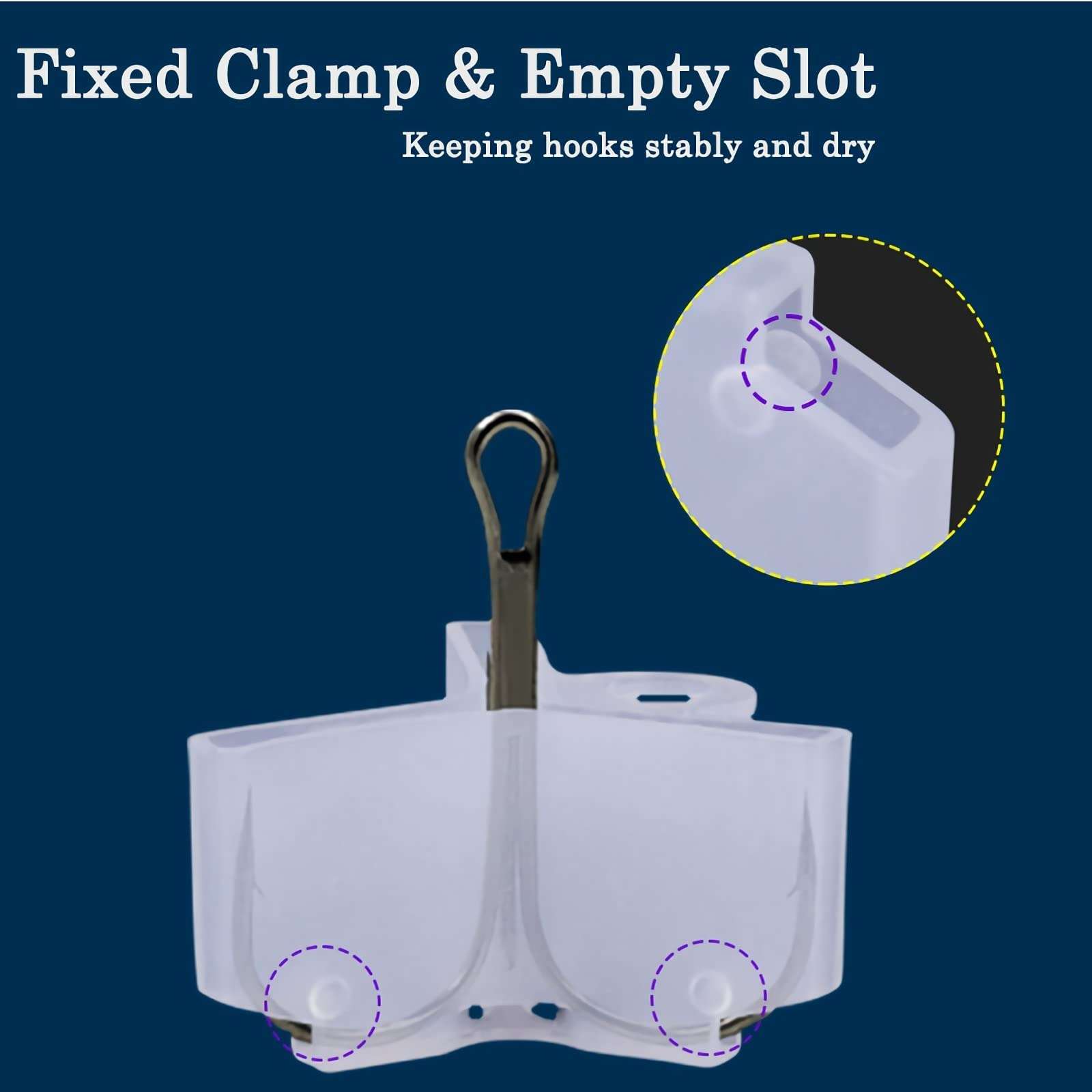 GaiRen 50 PCS Fishing Treble Hook Covers, Protector Bonnets for Fishing Lures 5Sizes 1# 2# 3# 4# 5# (White) 4