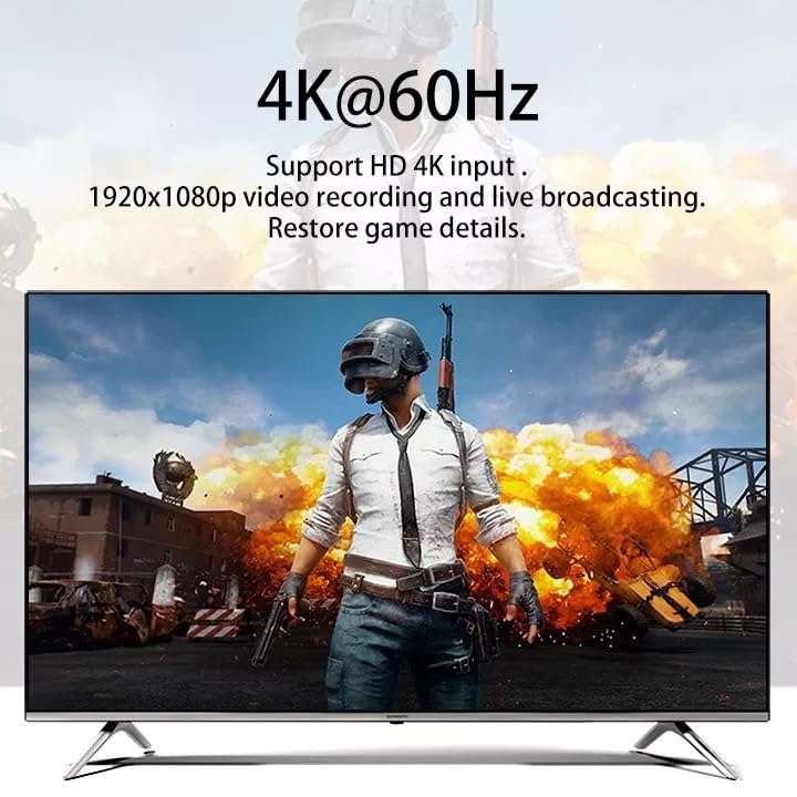 USB 3.0 4K HD Video Capture Card Recording 4K 30FPS 2K 60FPS 1080P 120FPS HDMI to USB C Streaming for PS4 5 Nintendo Switch Video Recorder Box 3