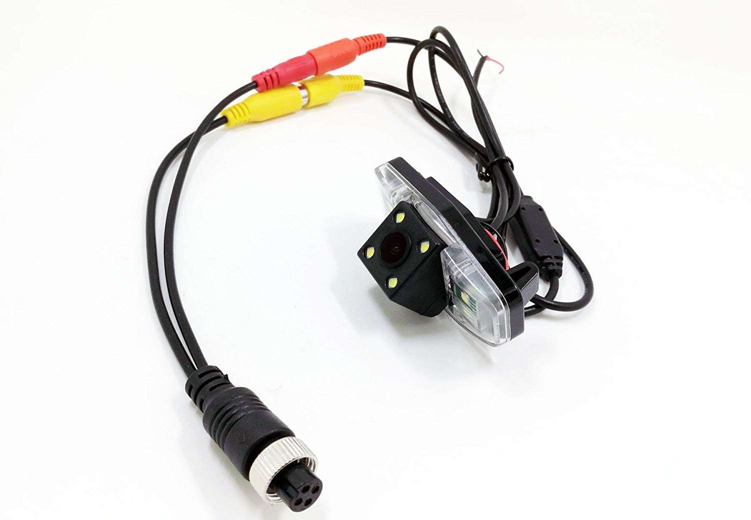 WANYING (2 pcs Pack) M12 Adapter 4 Pin Female Aviation Plug to RCA AV + DC Male Extension Cable for Car Camera 6