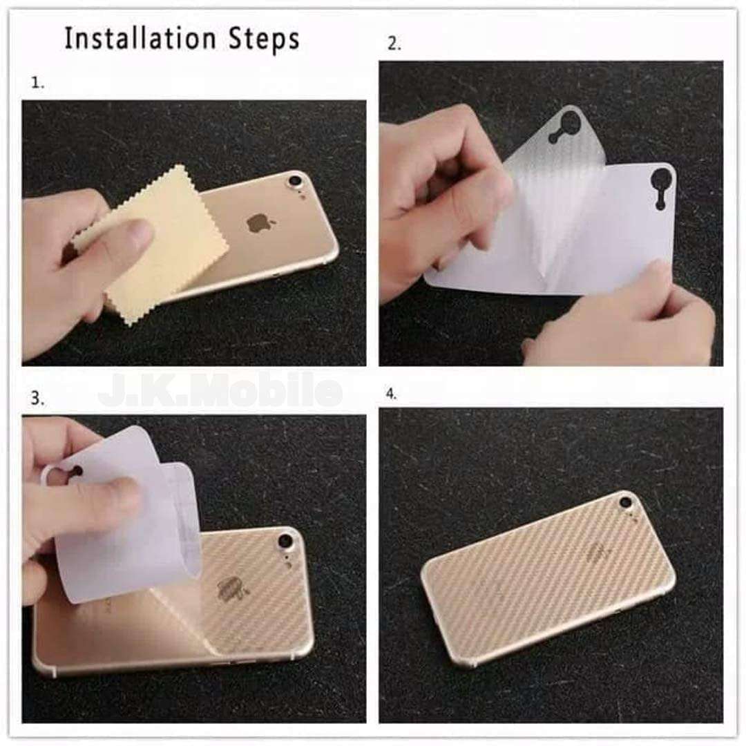 HOBBYTRONICS Carbon Fiber Flexible Back Screen Anti Scratch Bubble Free Back Screen Guard for XIAOMI MI 11 LITE (Pack of 1) 4