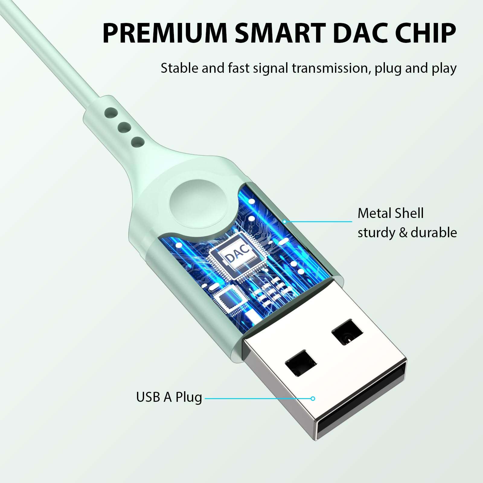 USB Headset with Microphone for PC 7.5 Ft Cable, USB A Headphones for Computer, Wired USB Earbuds Over Ear with Hook Mute Stereo Noise Canceling Cord Earphone for Laptop Dell Lenovo Surface PS5 Switch 6