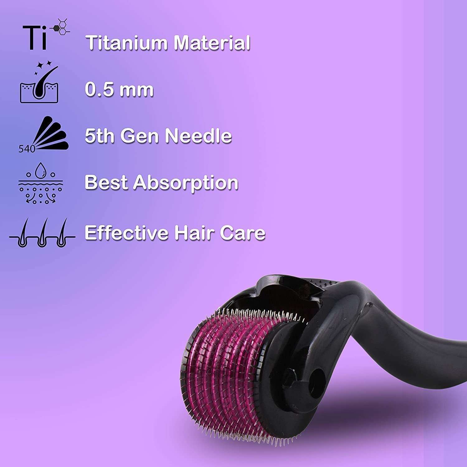 Derma Roller with 540 Titanium 0.5 mm Micro Needle 6