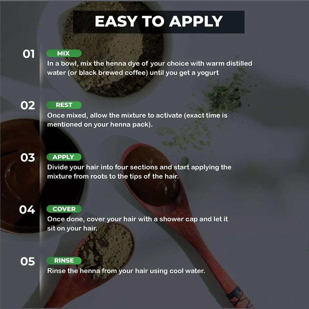 3 Packs Of Burgundy Henna Hair & Beard Color/Dye 100 Grams - Natural Hair Color, Plant-based Hair Dye - The Henna Guys 4