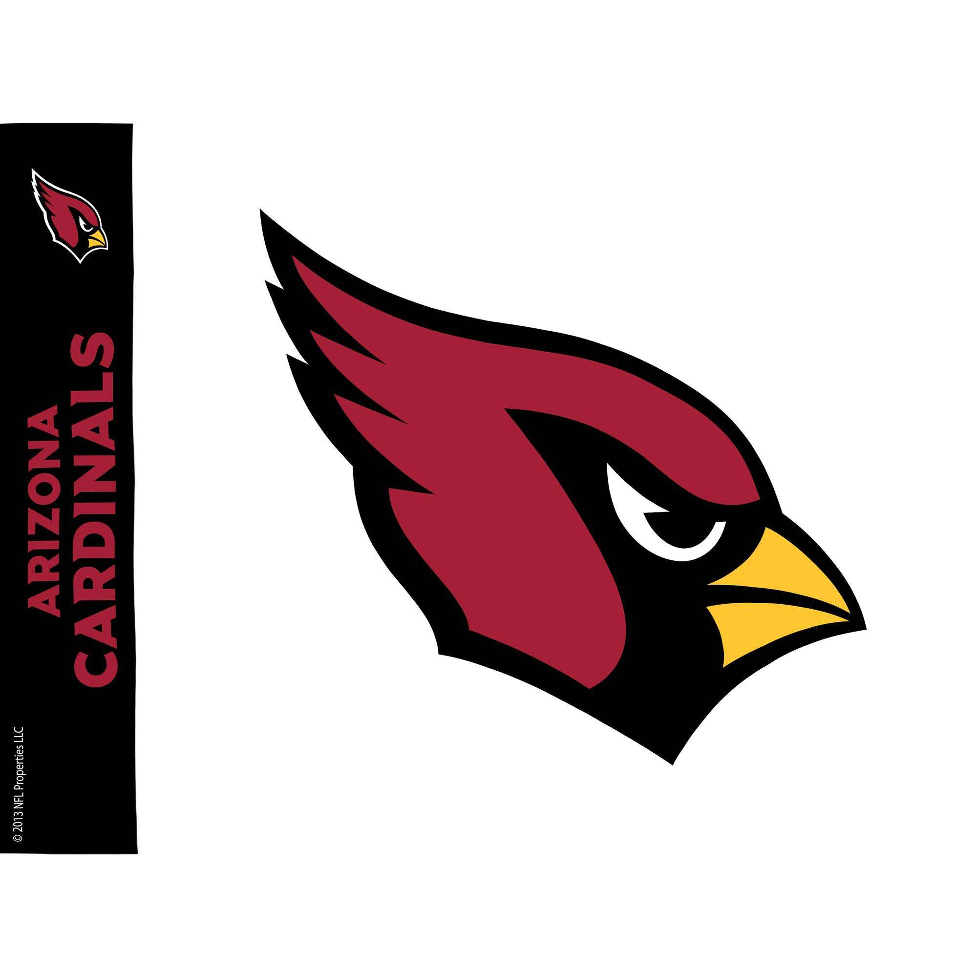 Tervis NFL Arizona Cardinals - Colossal Made in USA Double Walled Insulated Tumbler Travel Cup Keeps Drinks Cold & Hot, 24oz, Classic 3