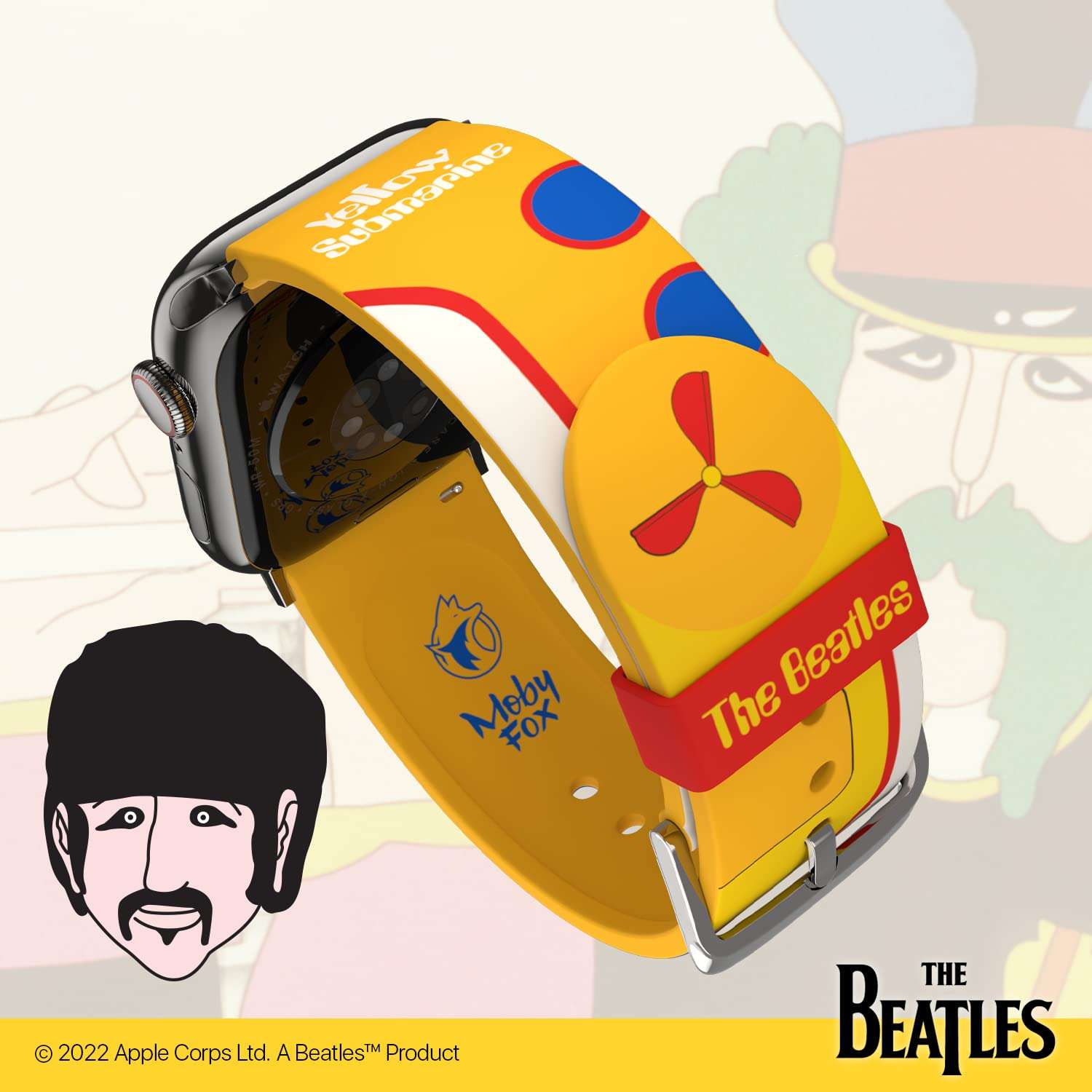 The Beatles - Sgt. Pepper's Lonely Hearts Club Band Smartwatch Band - Officially Licensed, Compatible with Every Size & Series of Apple Watch (watch not included) 4