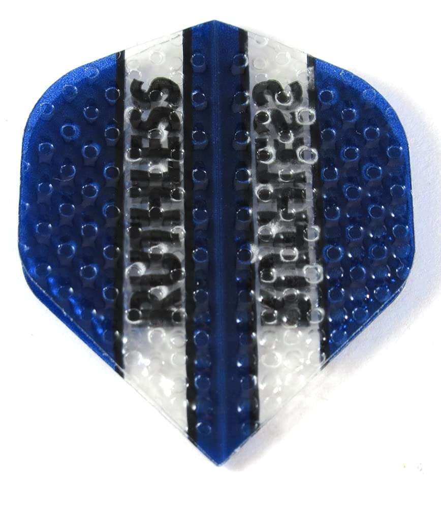 US Darts 3 Sets (9 Flights) Xtra Strong Ruthless Blue Flights - Dimplex Style 1