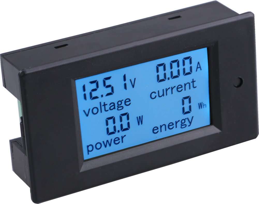 Yeeco® Digital Multimeter DC6.5-100V 100A Voltage Amperage Power Energy Meter Voltmeter Ammeter DC Voltage Current Volt Amp Meter Tester Gauge Power Monitor Measuring LCD Display with 100A/75mV Shunt 2