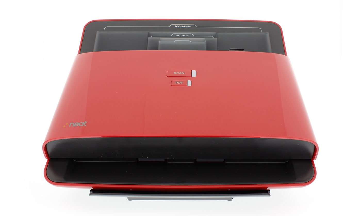 NeatDesk Desktop Document Scanner and Digital Filing System for PC and Mac - Red - with DVO cook'n Organizer Software 3