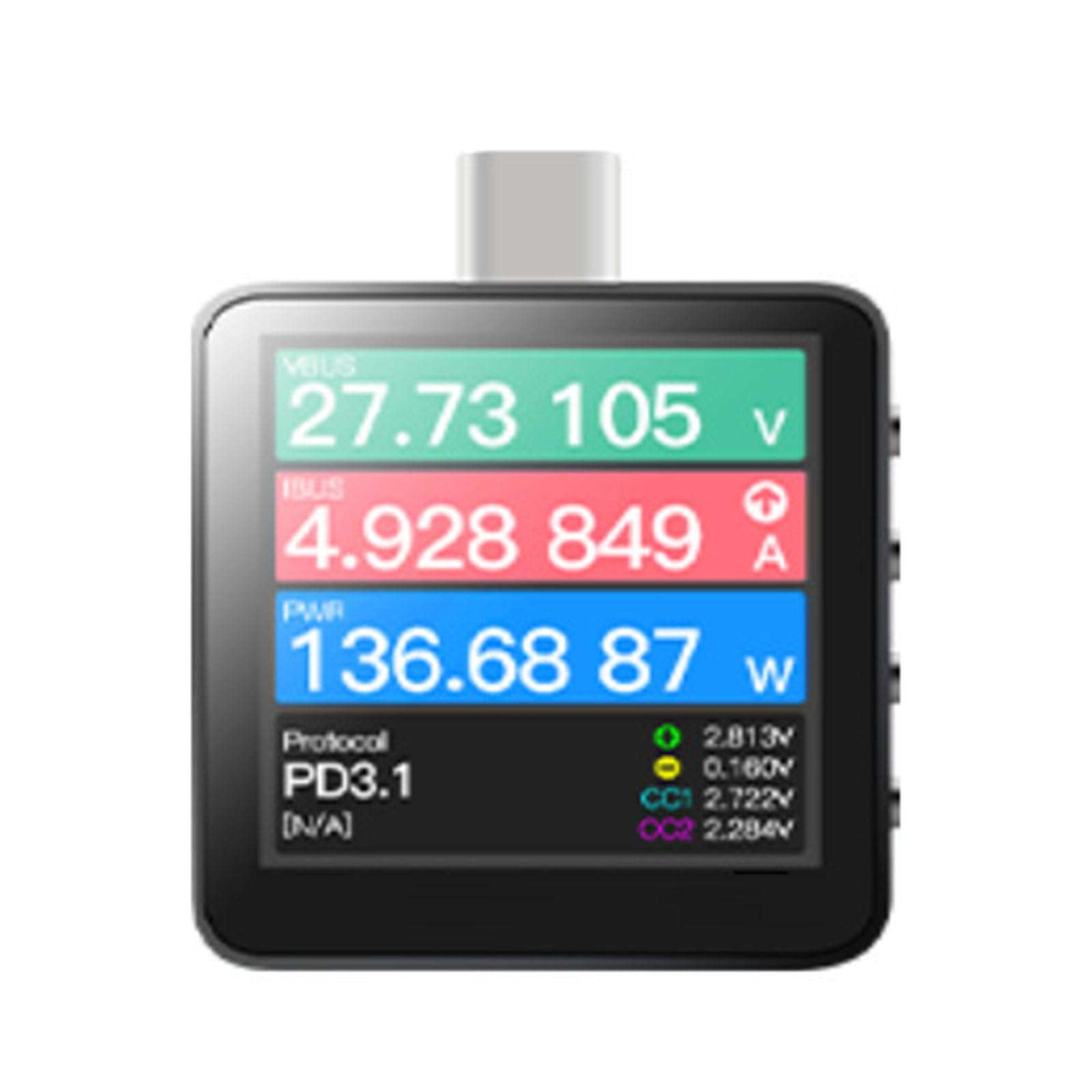 KM003C Charging USB C PD3.1 50V 6A Ranges USB C Capacity Tester Multimeter USB Current Meter Tester LCD Display 1