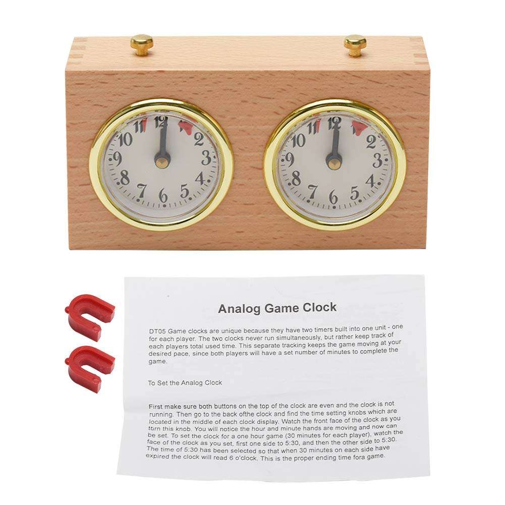 Professional Chess Clock Game Timer - International Analogue I-GO Count Up Count Down Timer, No Battery Needed 3