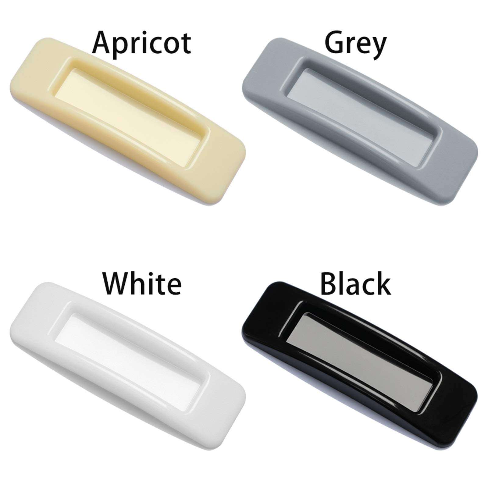 Plastic Self-Adhesive Handles, Cabinets, Screen Door Handle,Front Door Handle,Barn Door Handles, Drawers, Bathroom, Hotel, Room Doors. (Color : Black) 6
