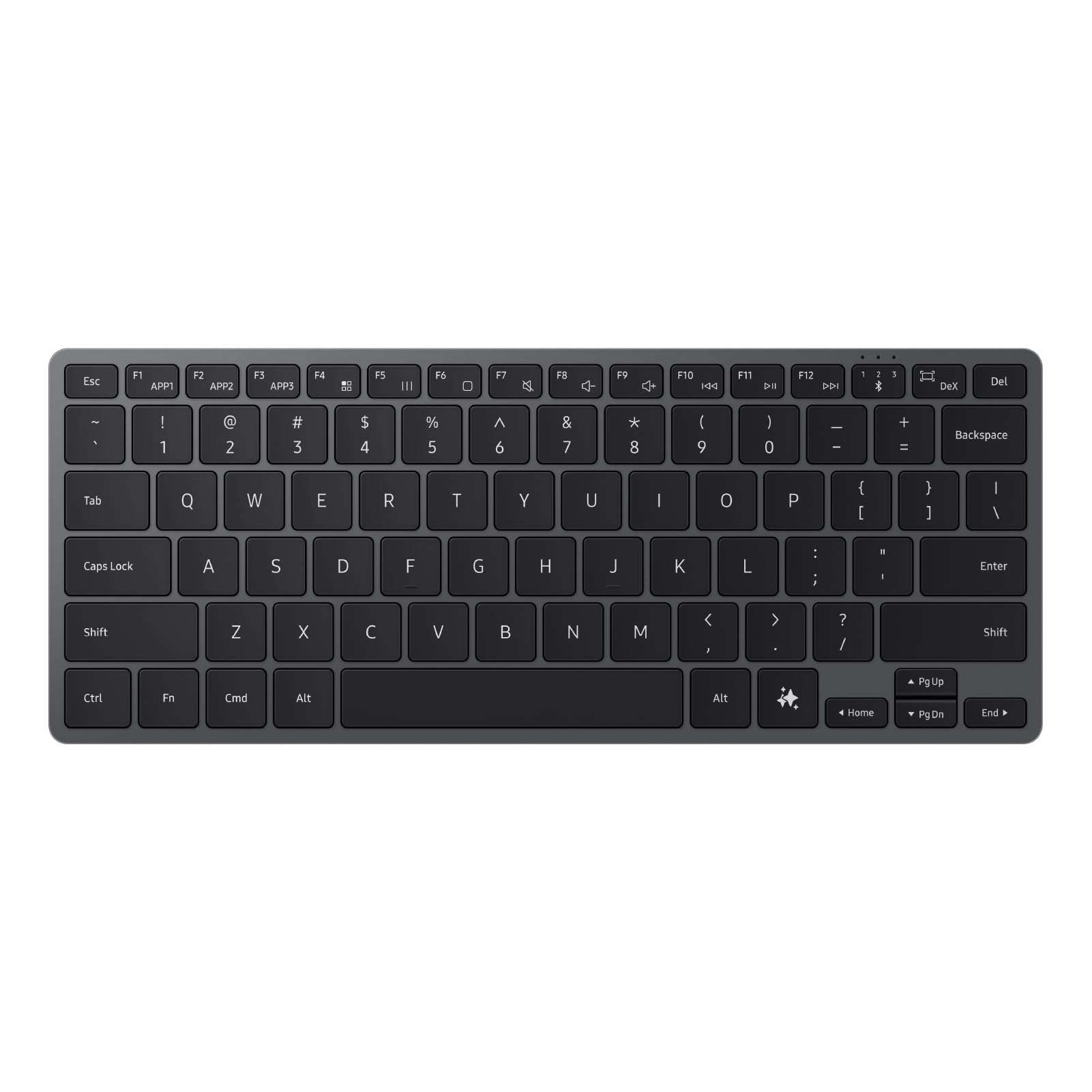 Samsung Smart Keyboard, Bluetooth Multi-Device Keyboard for Galaxy Phones, Tablets & Laptops, Slim Lightweight Design, AI Shortcut Key, Long Battery Life, EJ-B7800UBEGUJ, Dark Gray 5