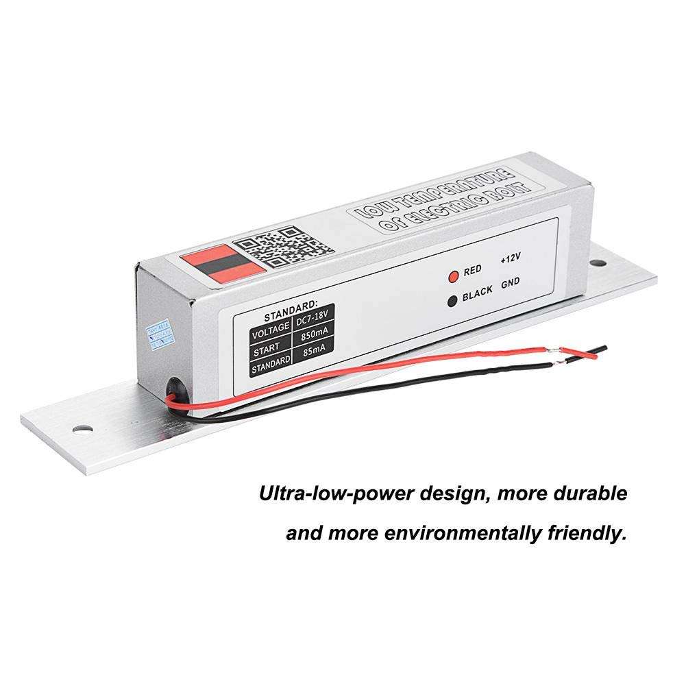 Hopcd Electric Mortise Lock, Low Temperature Electric Deadbolt Drop Bolt Lock with NC Mode for Door Access Control, 500,000 Times Power Locks 2